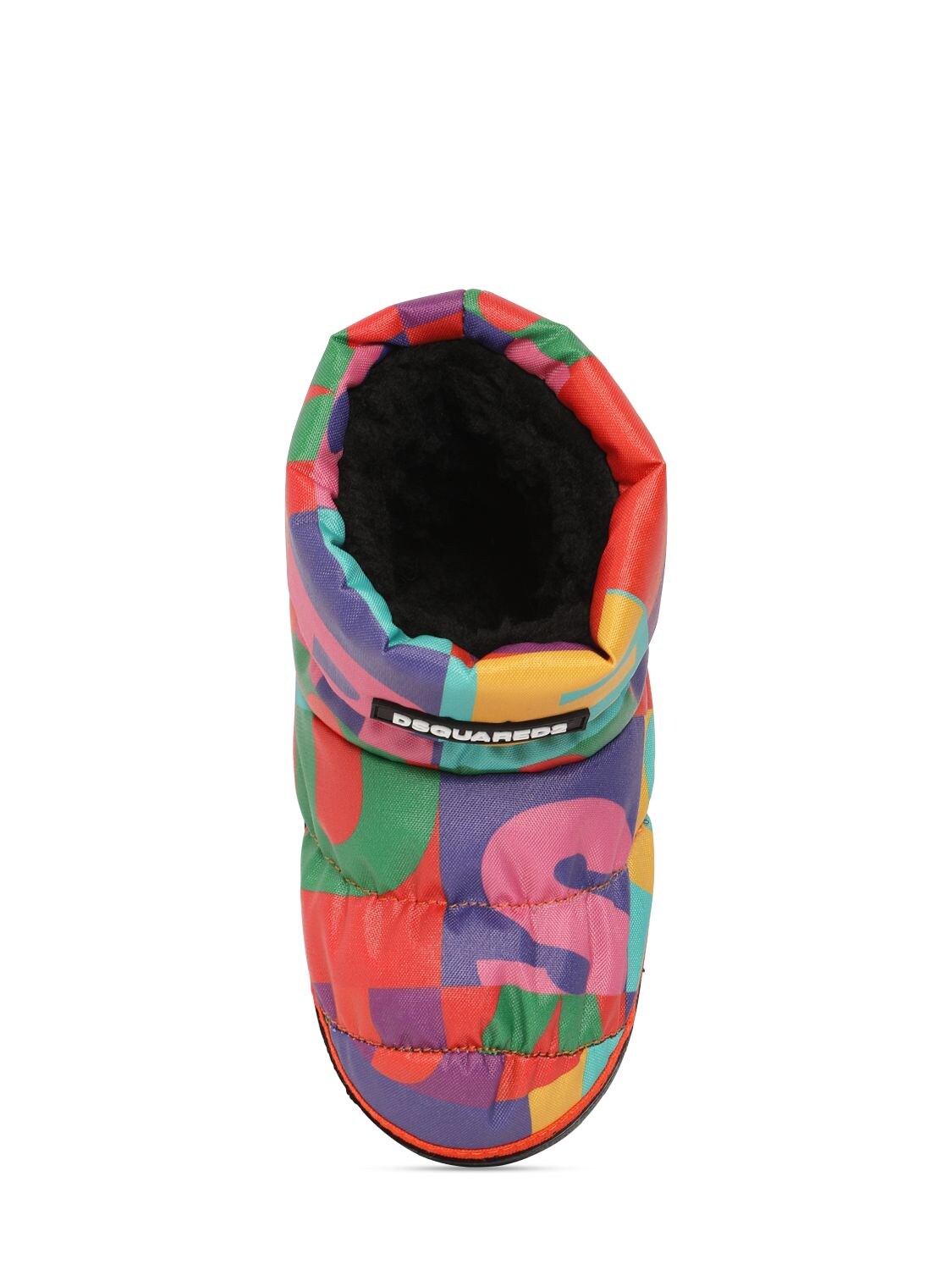 Shop Dsquared2 Printed Nylon Snow Boots In Multicolor