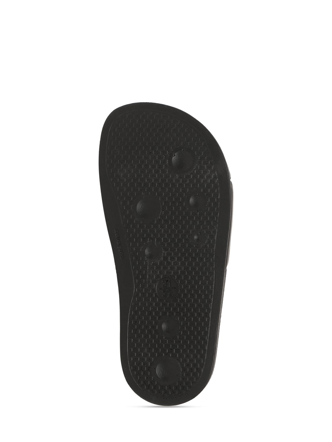 Shop Dsquared2 Icon Print Rubber Slide Sandals In Black