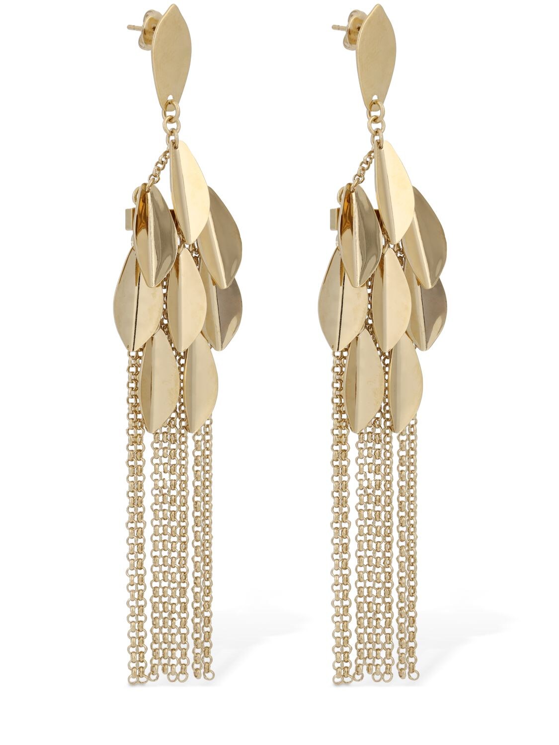 Shop Isabel Marant Shiny Lea Pendant Earrings In Gold