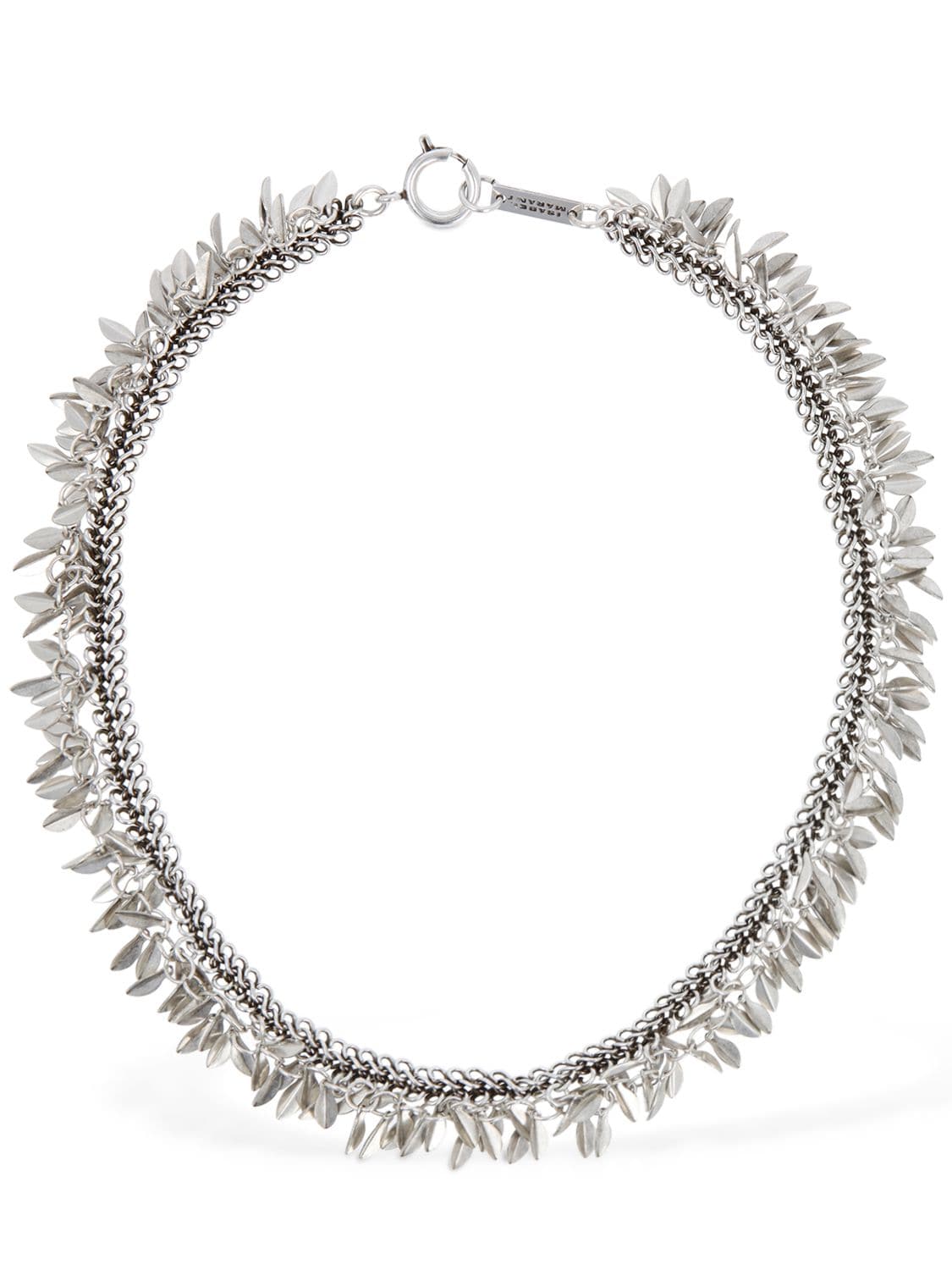 Isabel Marant Pretty Leaf Necklace In Silver