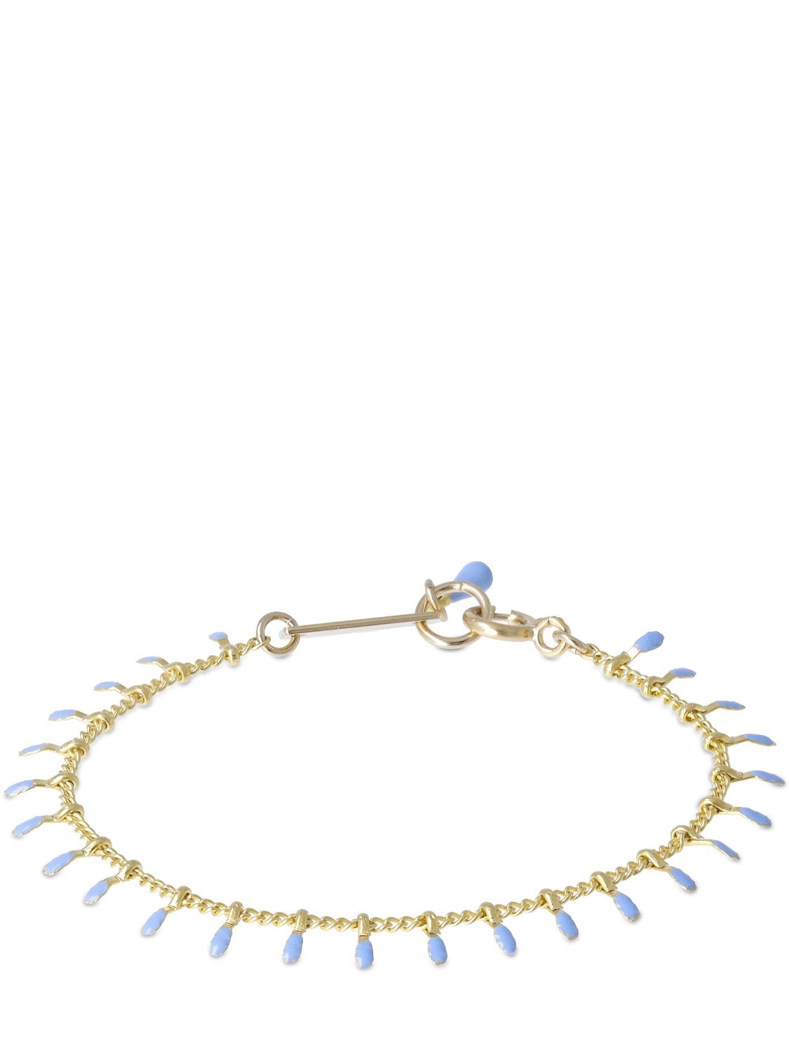 Isabel Marant Casablanca Resin Bead Bracelet In Blue,gold