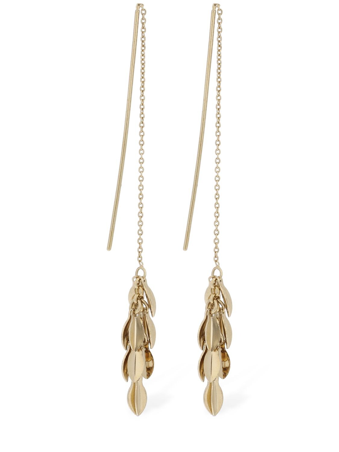 Shop Isabel Marant Shiny Lea Pendant Earrings In Gold