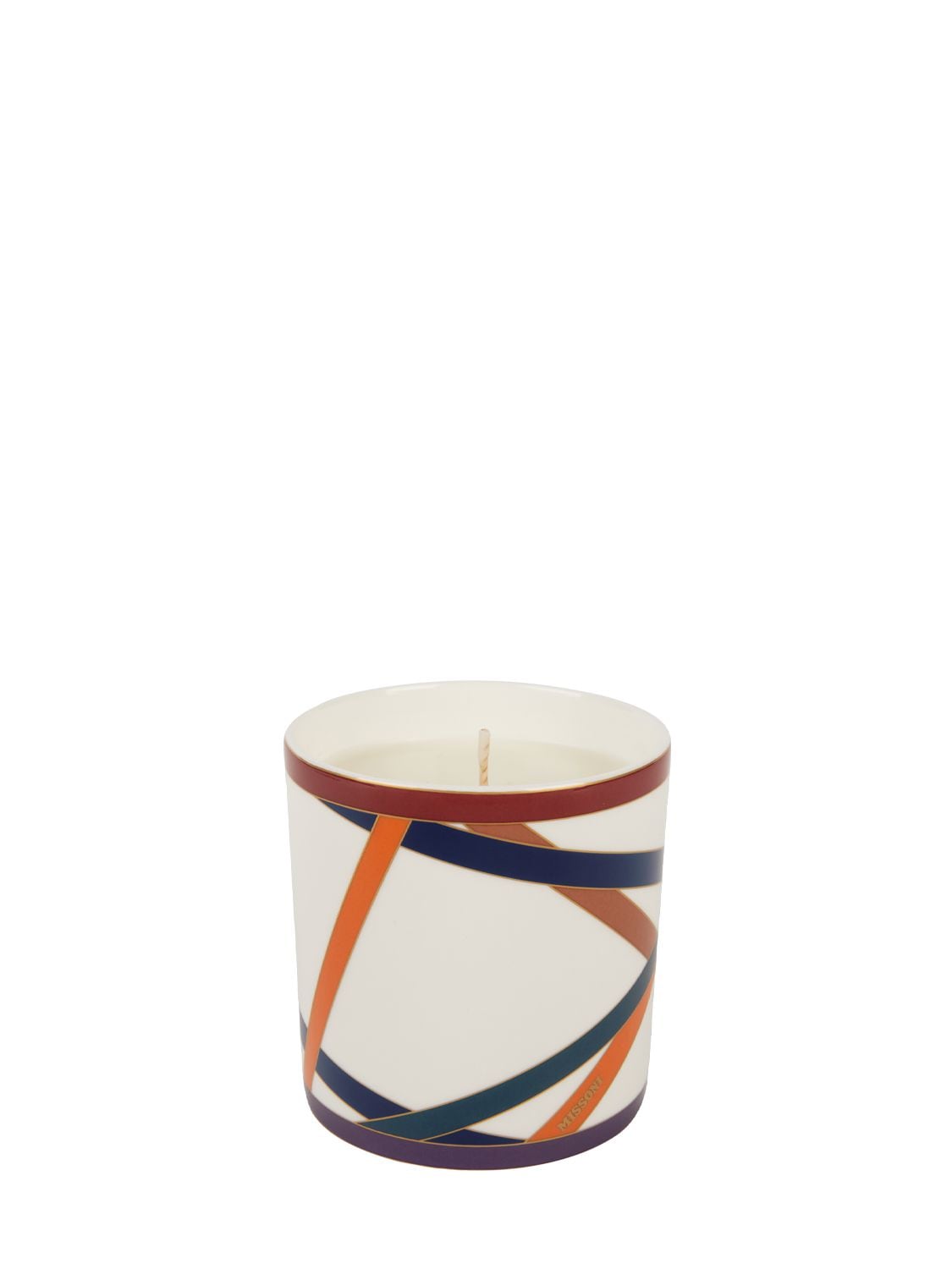 Shop Missoni Home Collection Nastri Fine Porcelain Candle In Multicolor