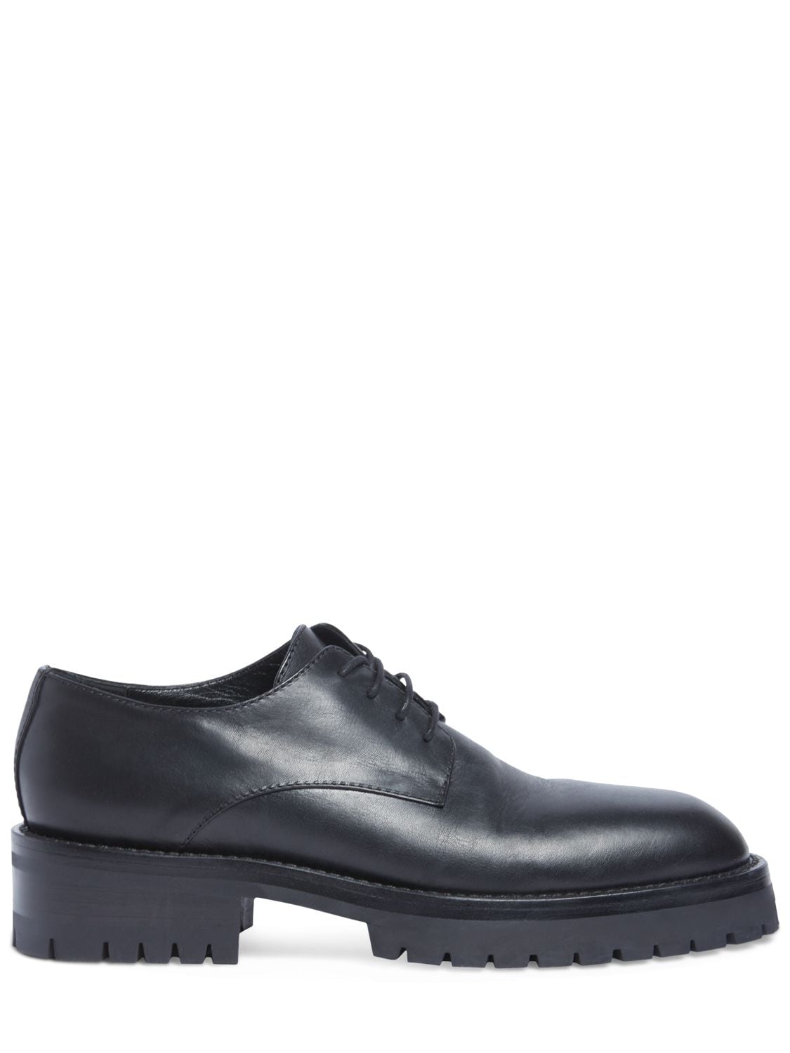 Shop Ann Demeulemeester Jodie Leather Derby Lace-up Shoes In Black