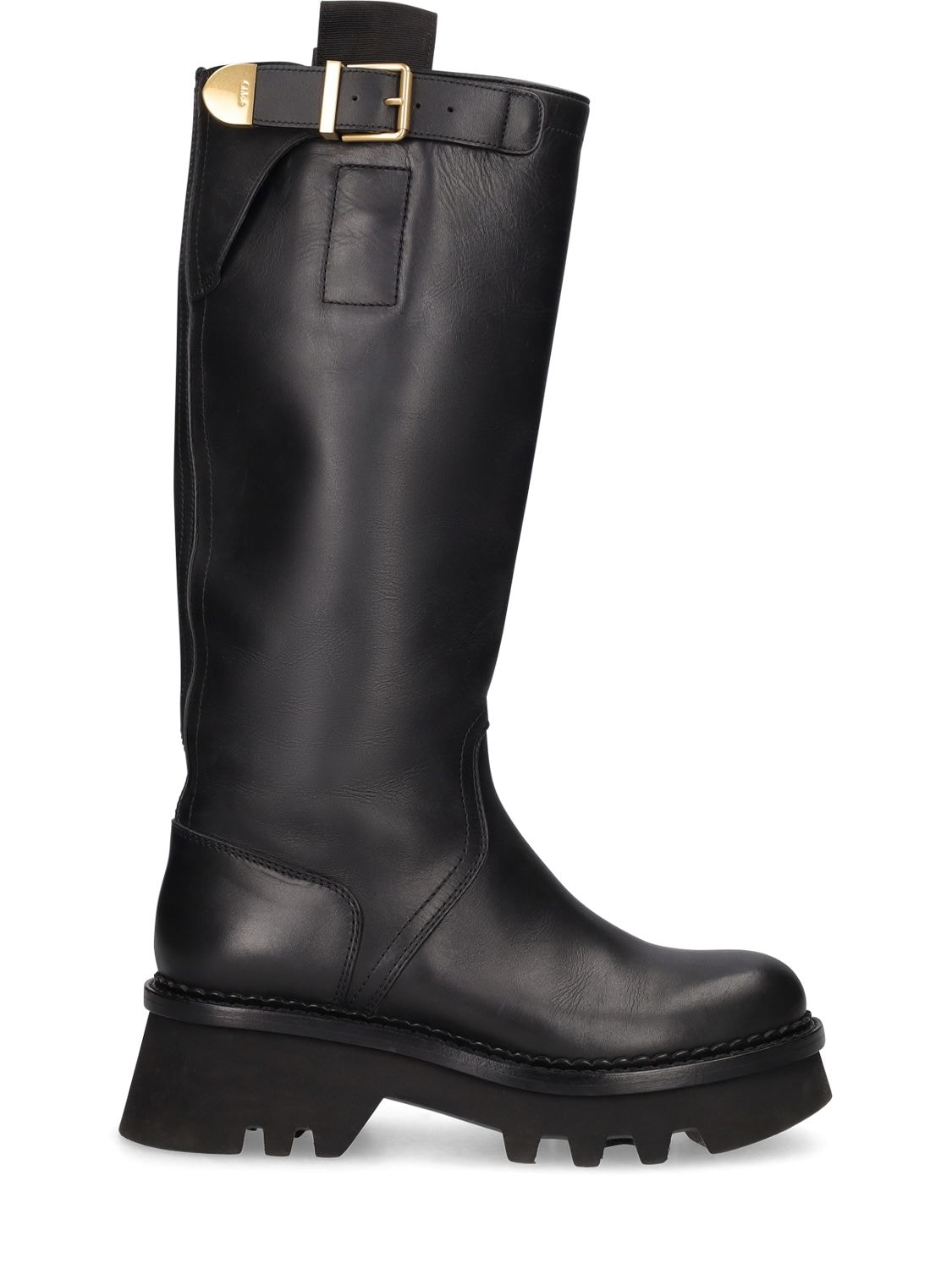 Image of 50mm Owena Leather Tall Boots