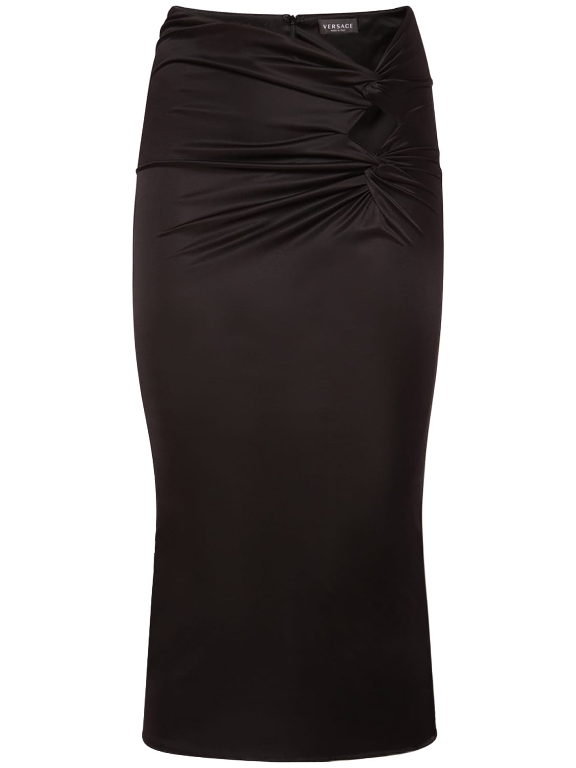 Image of Jersey Midi Skirt W/ Cutout Twist