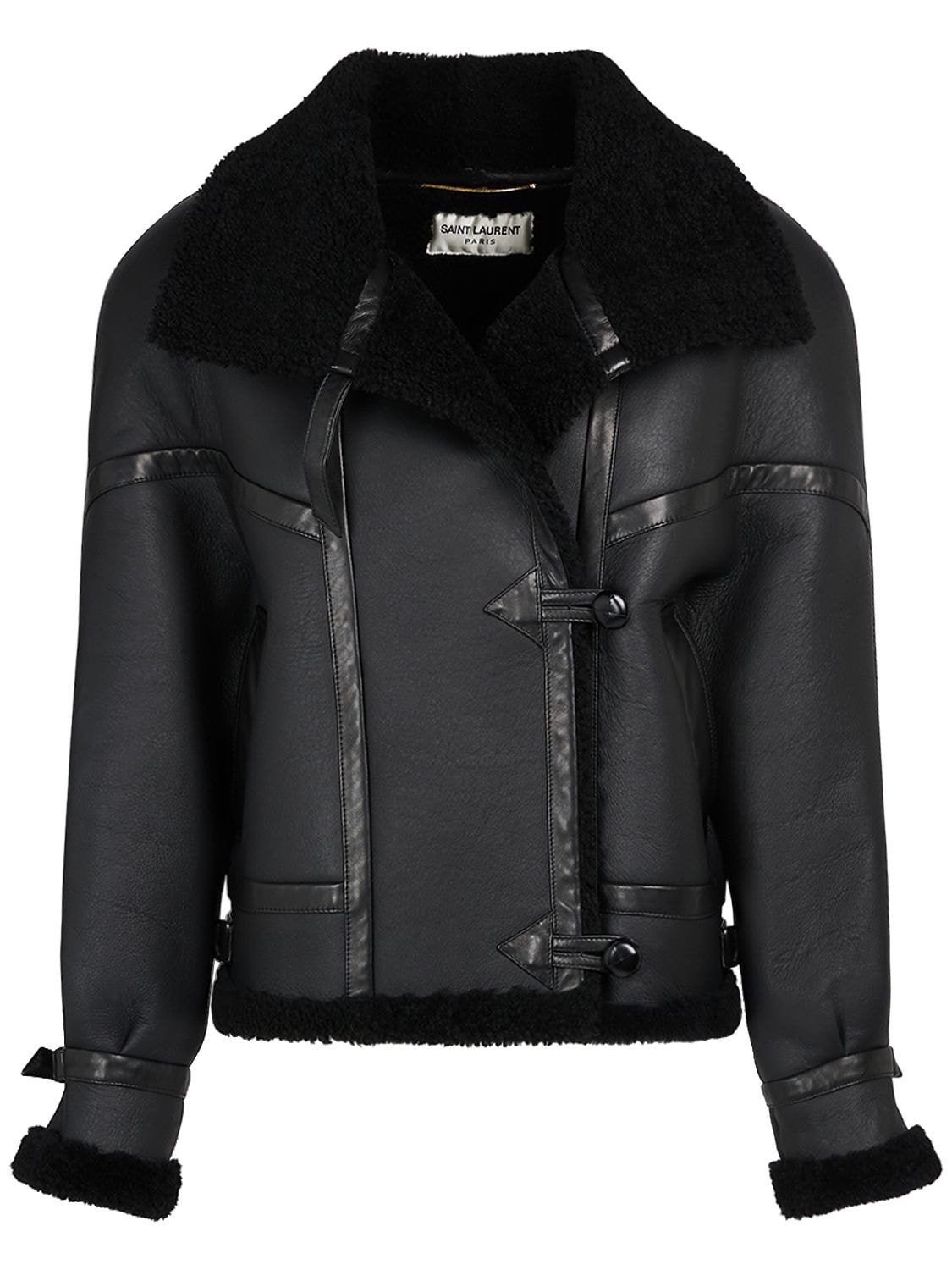 Image of Leather Shearling Jacket