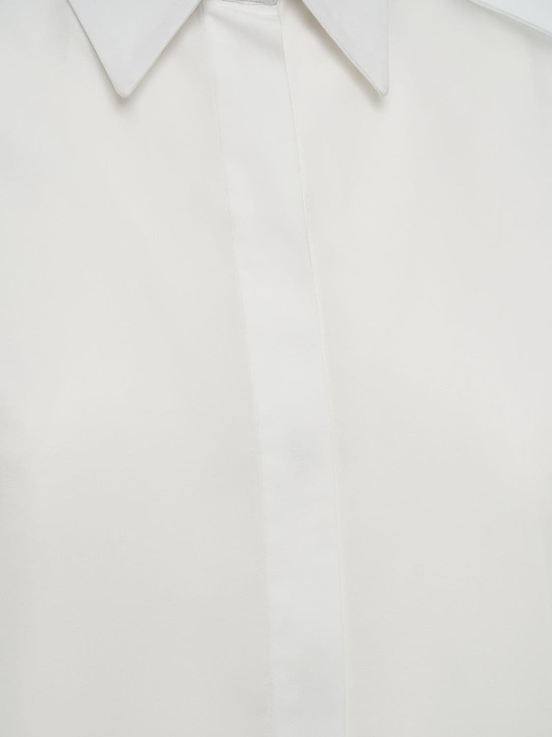 Shop Alexander Mcqueen Cotton Poplin Shirt In Optic White
