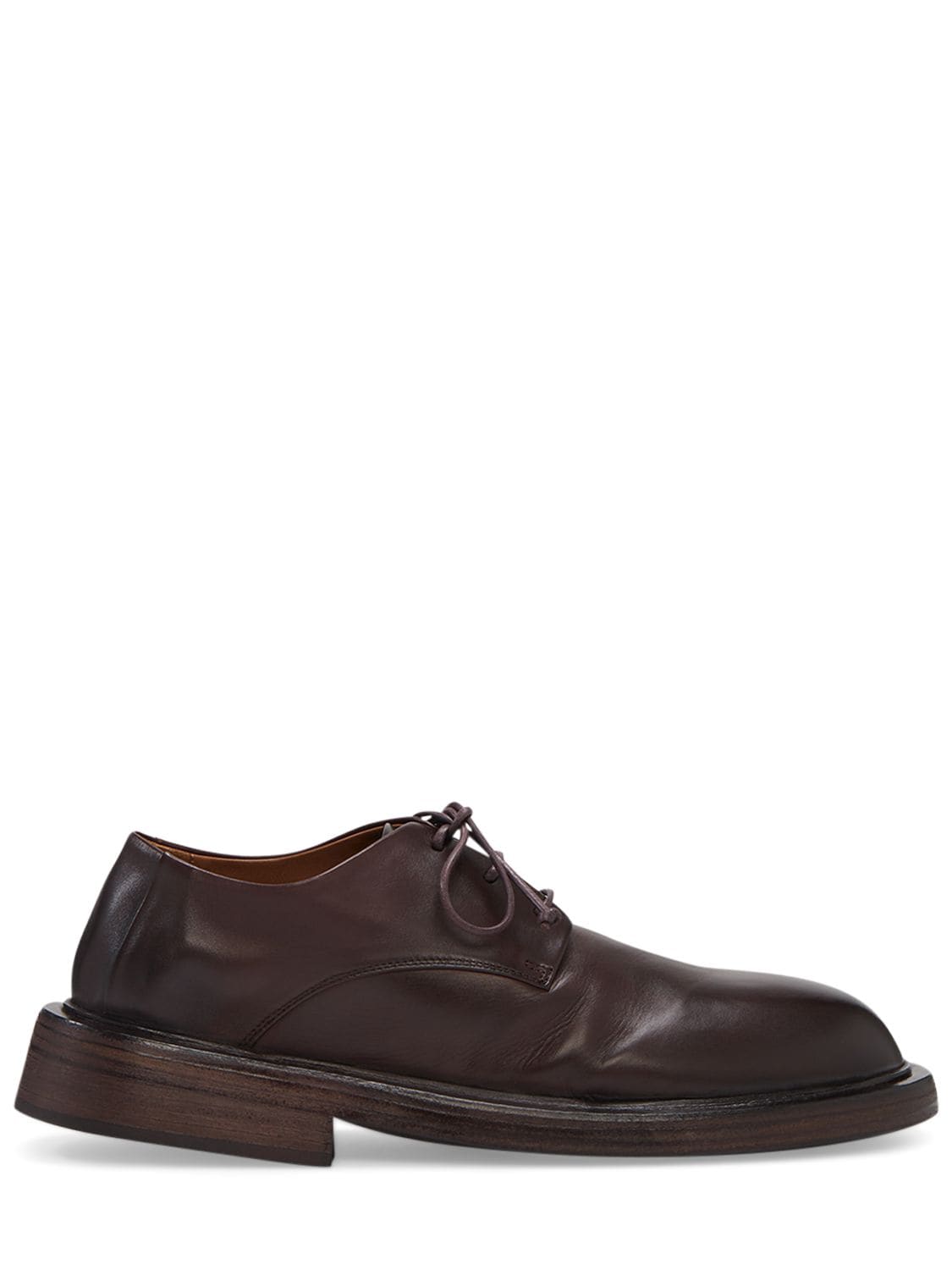 Marsèll Conca Leather Lace-up Shoes In Bordeaux