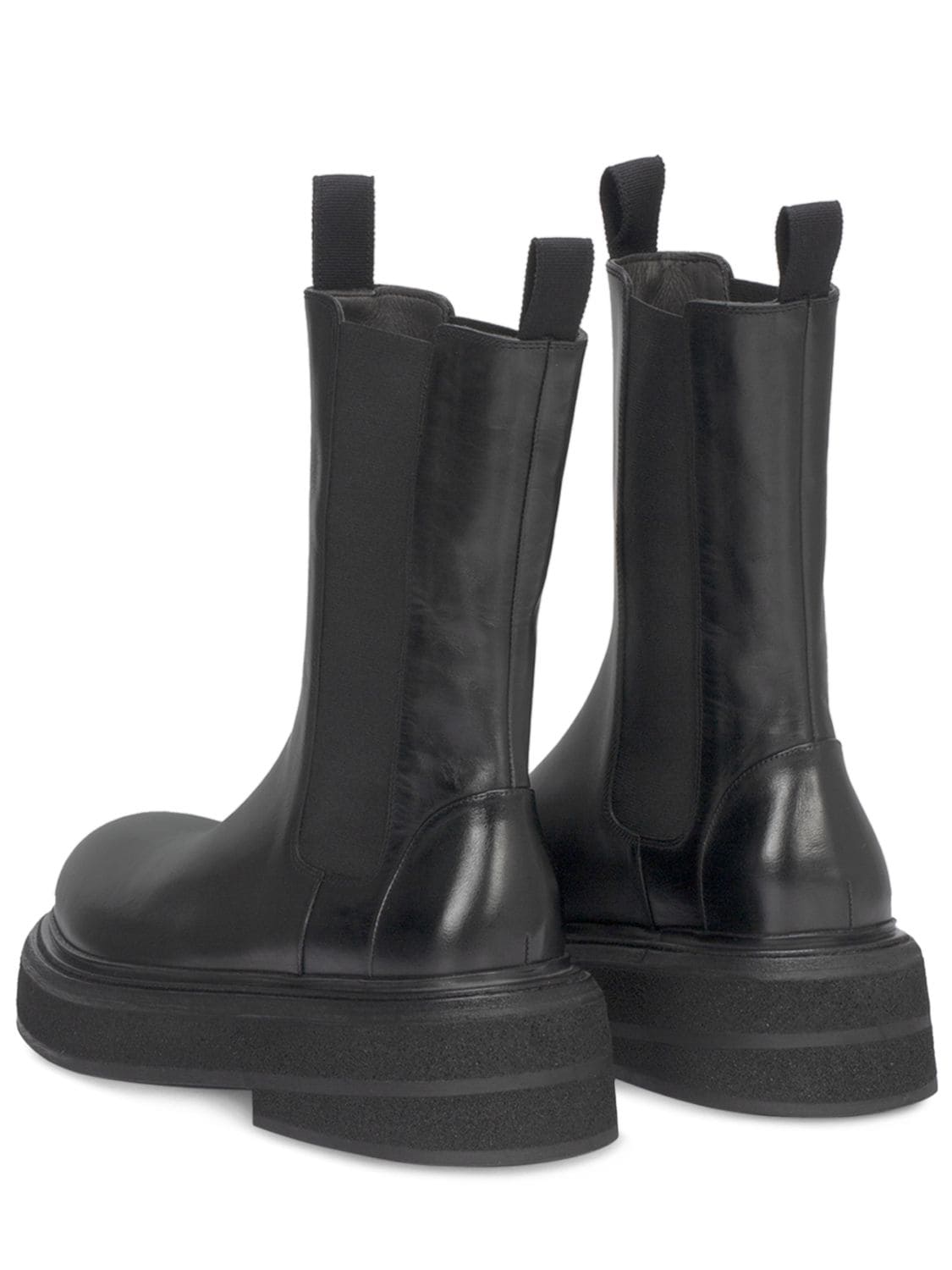 Shop Marsèll Zuccone Leather Boots In Black