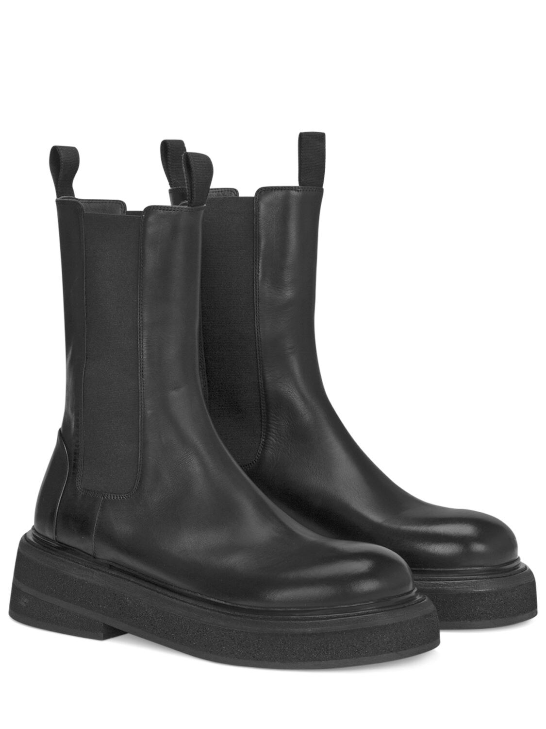 Shop Marsèll Zuccone Leather Boots In Black