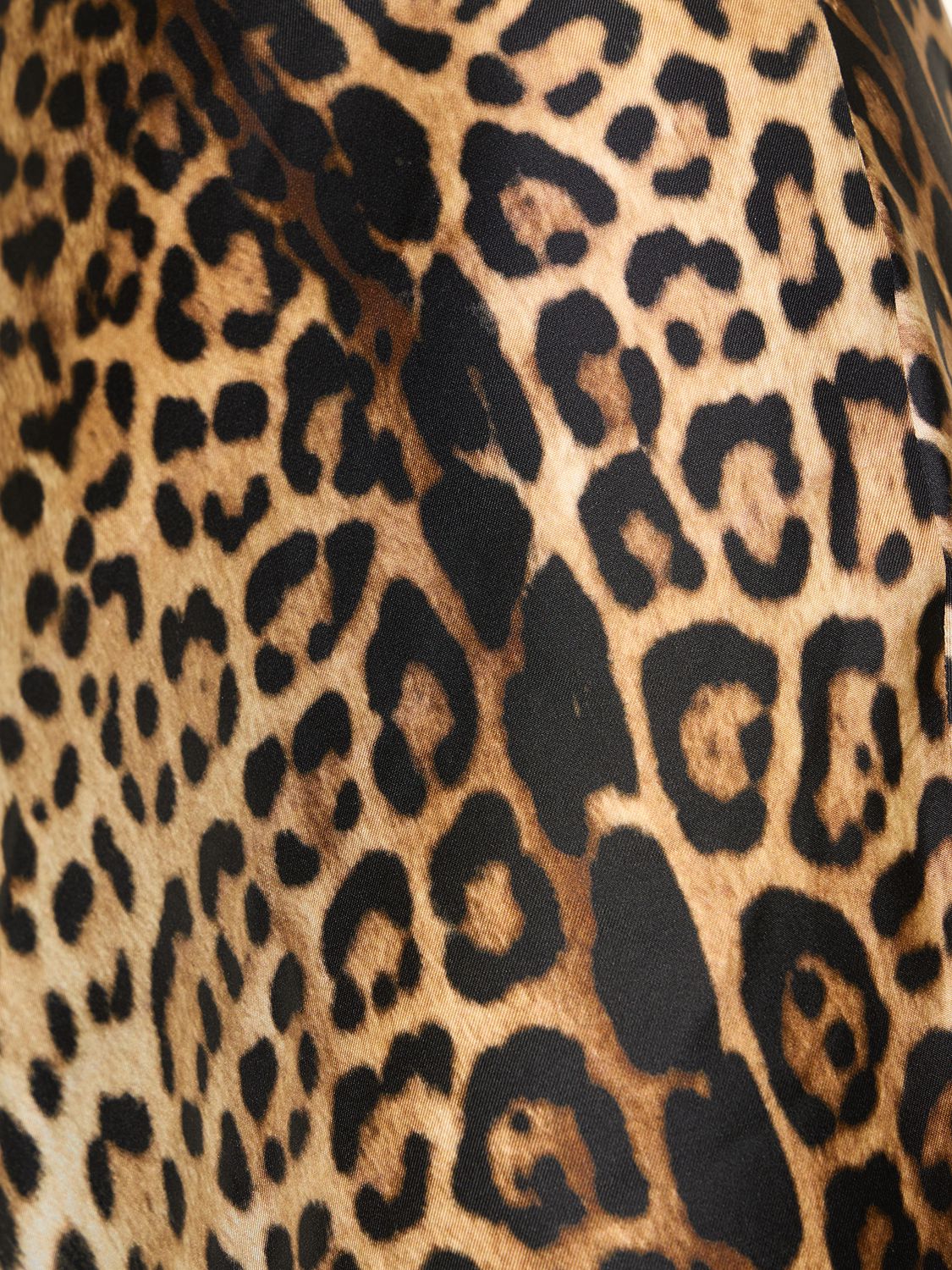 Shop Roberto Cavalli Jaguar Print Silk Twill Long Cami Dress In Multicolor
