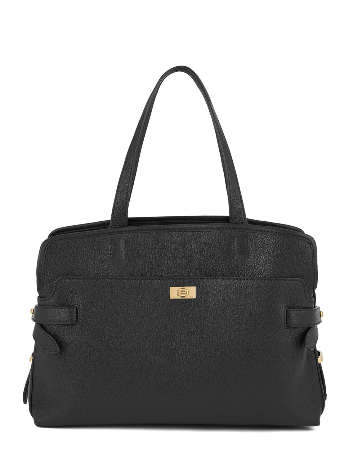 Anya Hindmarch Wilson Grain Leather Shoulder Bag In Black
