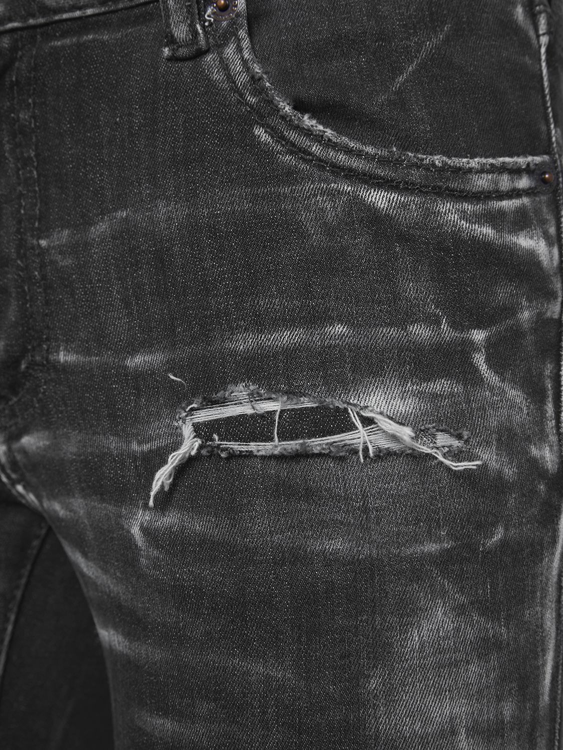 Shop Dsquared2 Trumpet Distressed Denim Flared Jeans In Black