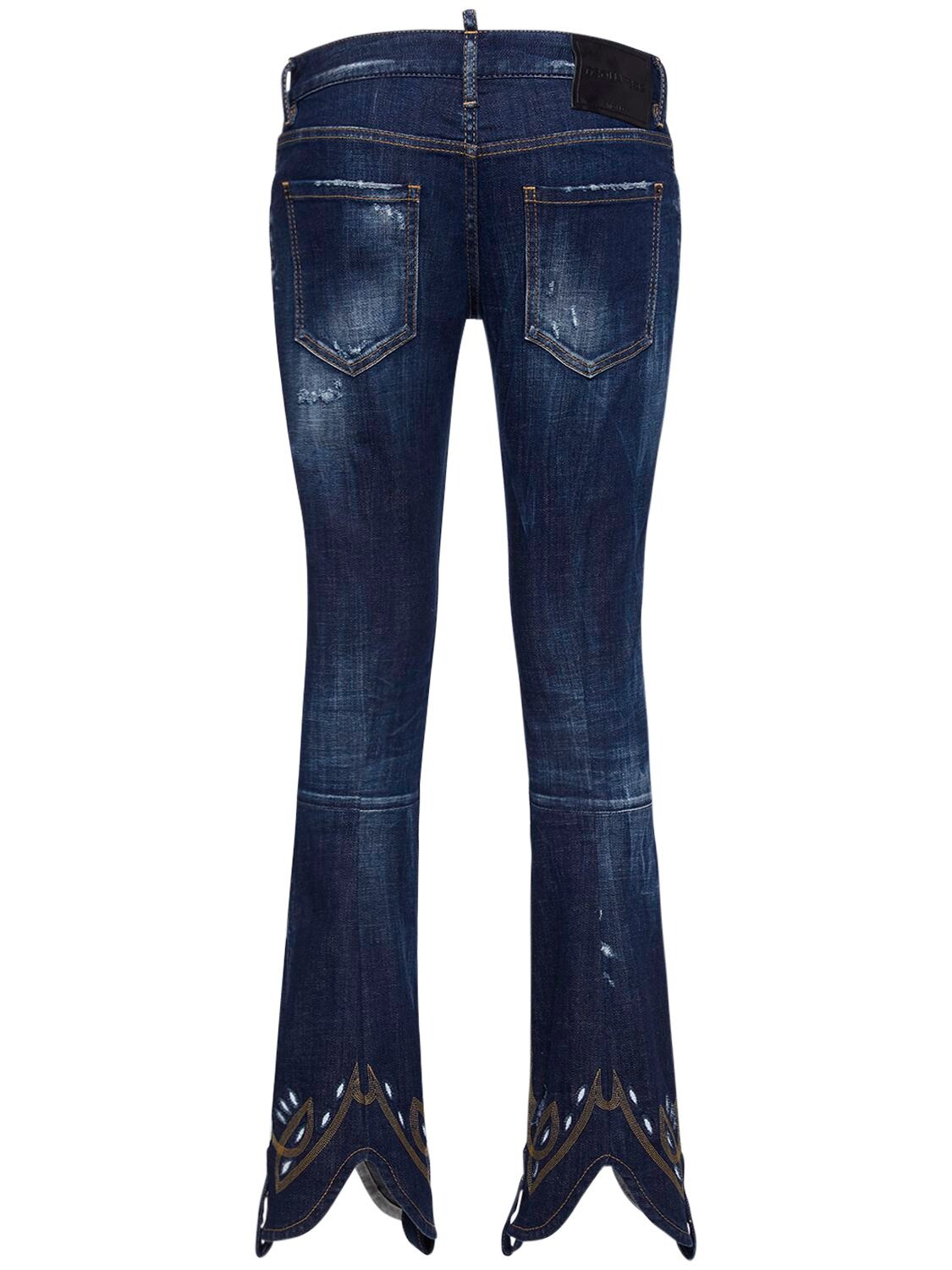 Shop Dsquared2 Skinny Cowboy Denim Jeans In Blue