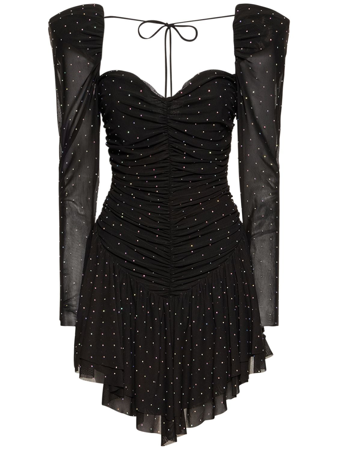 Embellished Mesh Mini Dress image