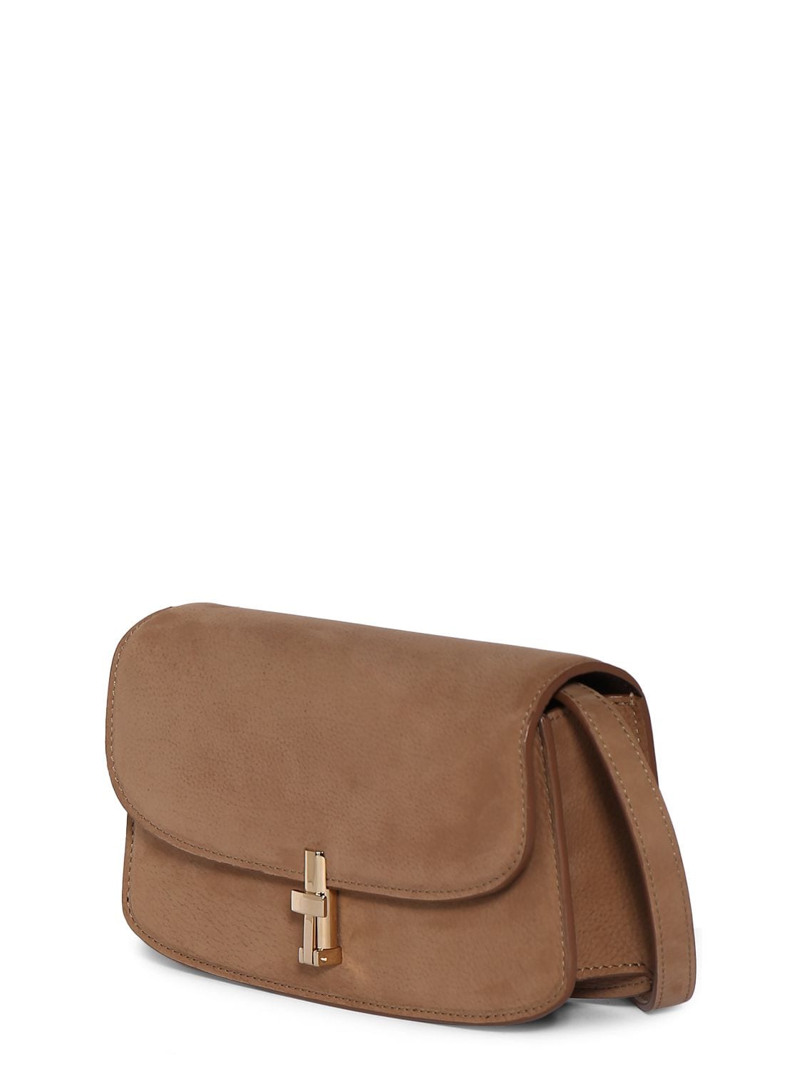 Shop The Row Sofia Suede Shoulder Bag In Tundra Lg