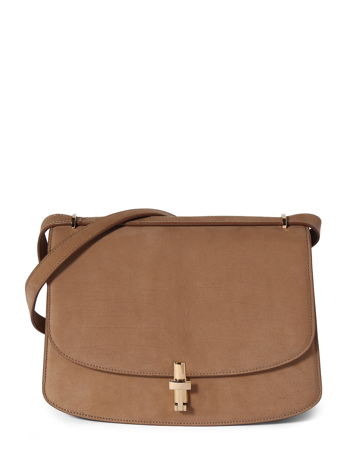 The Row Sofia 10 Suede Shoulder Bag In Tundra Lg