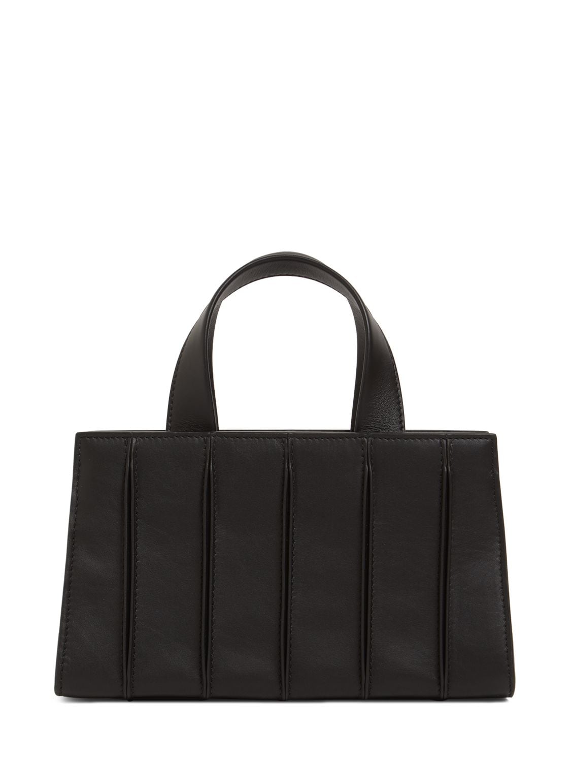 Max Mara Whitney Glam Leather Top Handle Bag In Black | ModeSens
