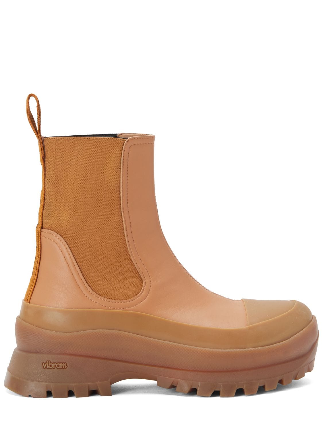 Stella Mccartney 50mm Trace Sport Alter Faux Nappa Boots In Camel