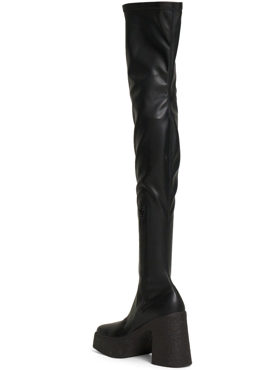 Shop Stella Mccartney 115mm Skyla Alter Stretch Boots In Black