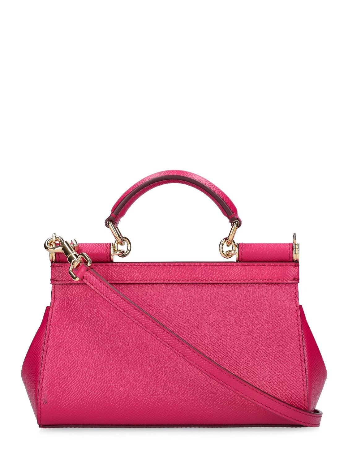 Sicily Small Handbag - Dolce & Gabbana - Cyclamen - Leather