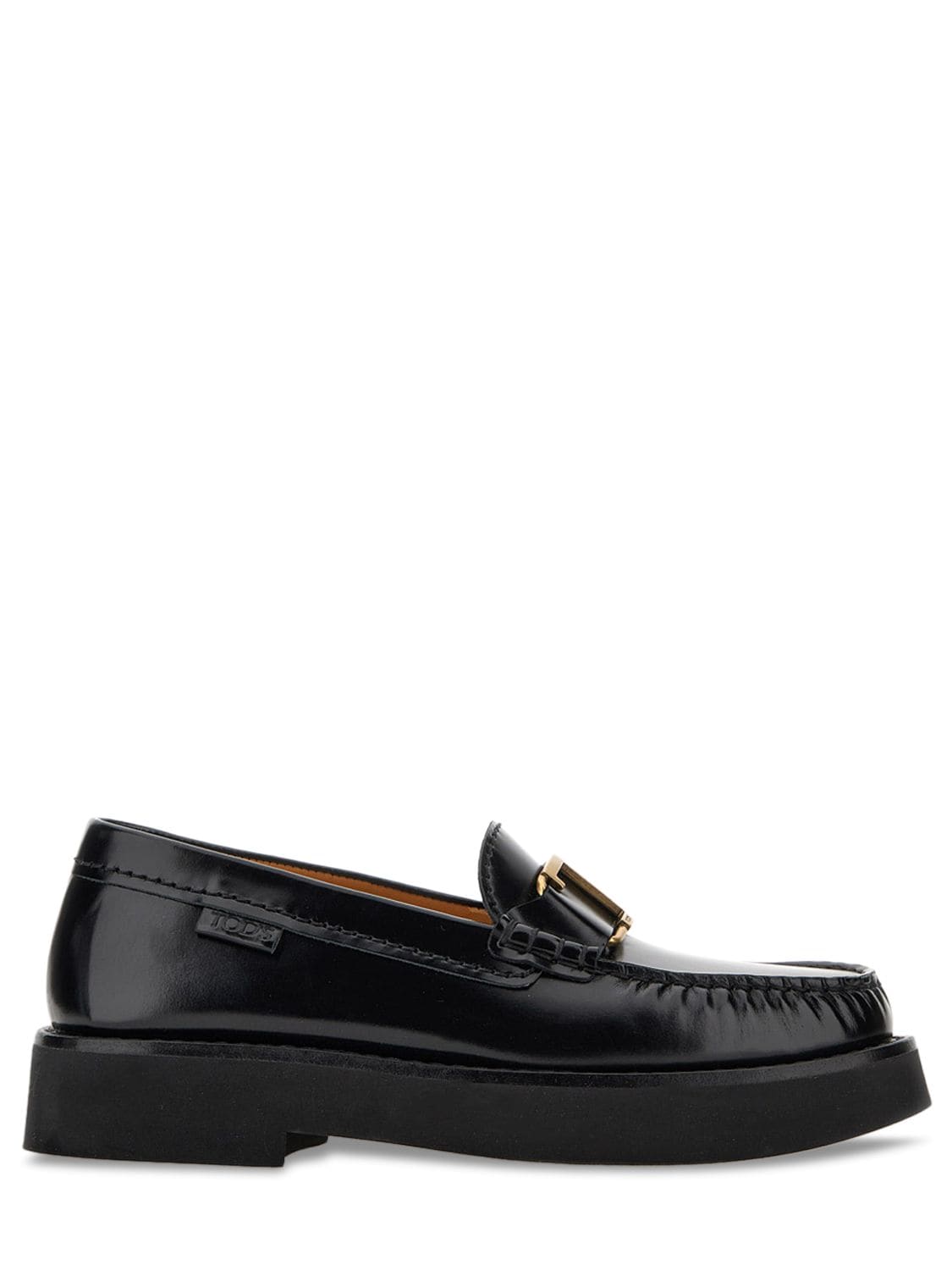 Tod's 20mm Leather Loafers In Black