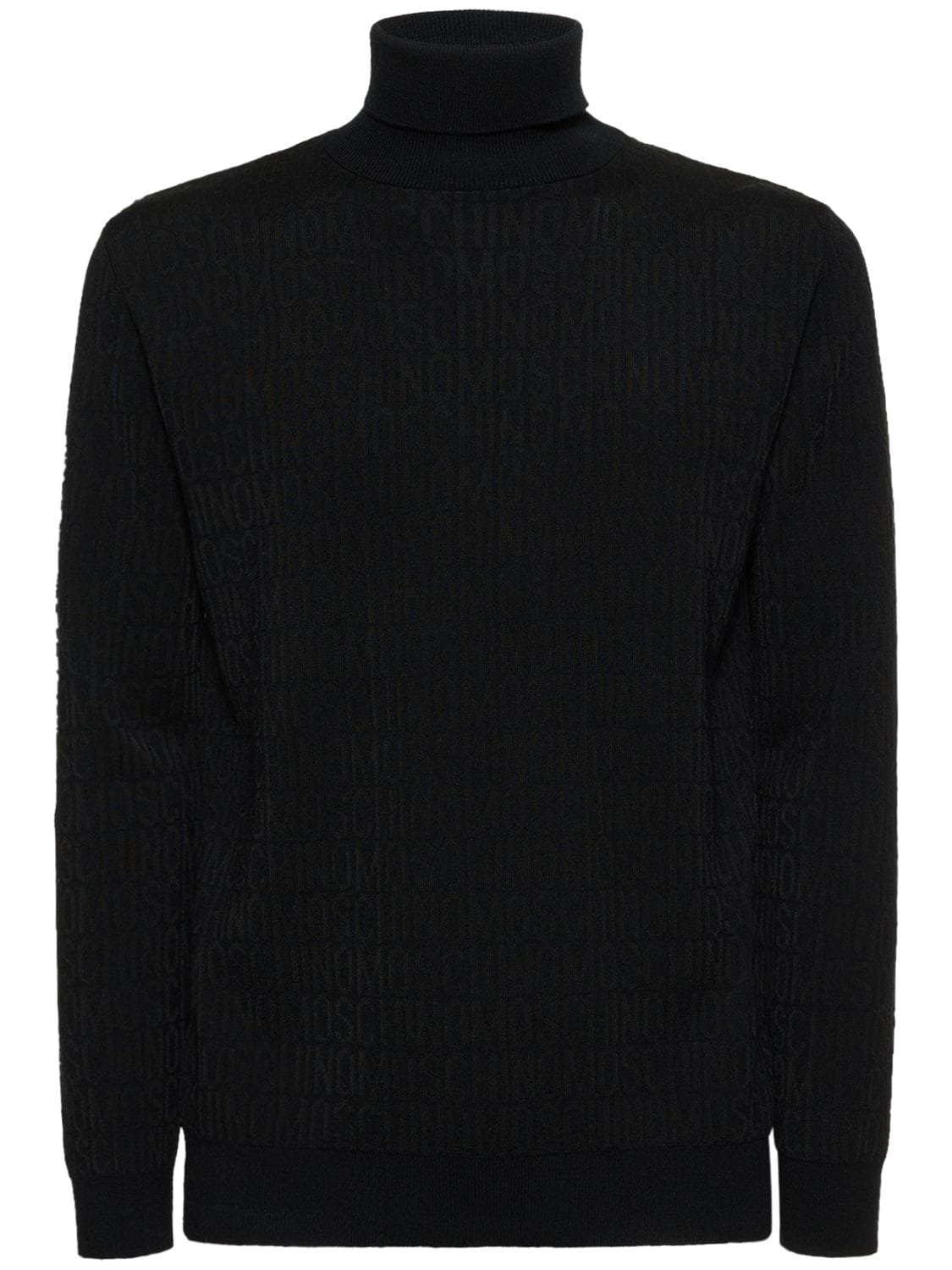 Moschino Logo Wool Knit Sweater – MEN > CLOTHING > KNITWEAR