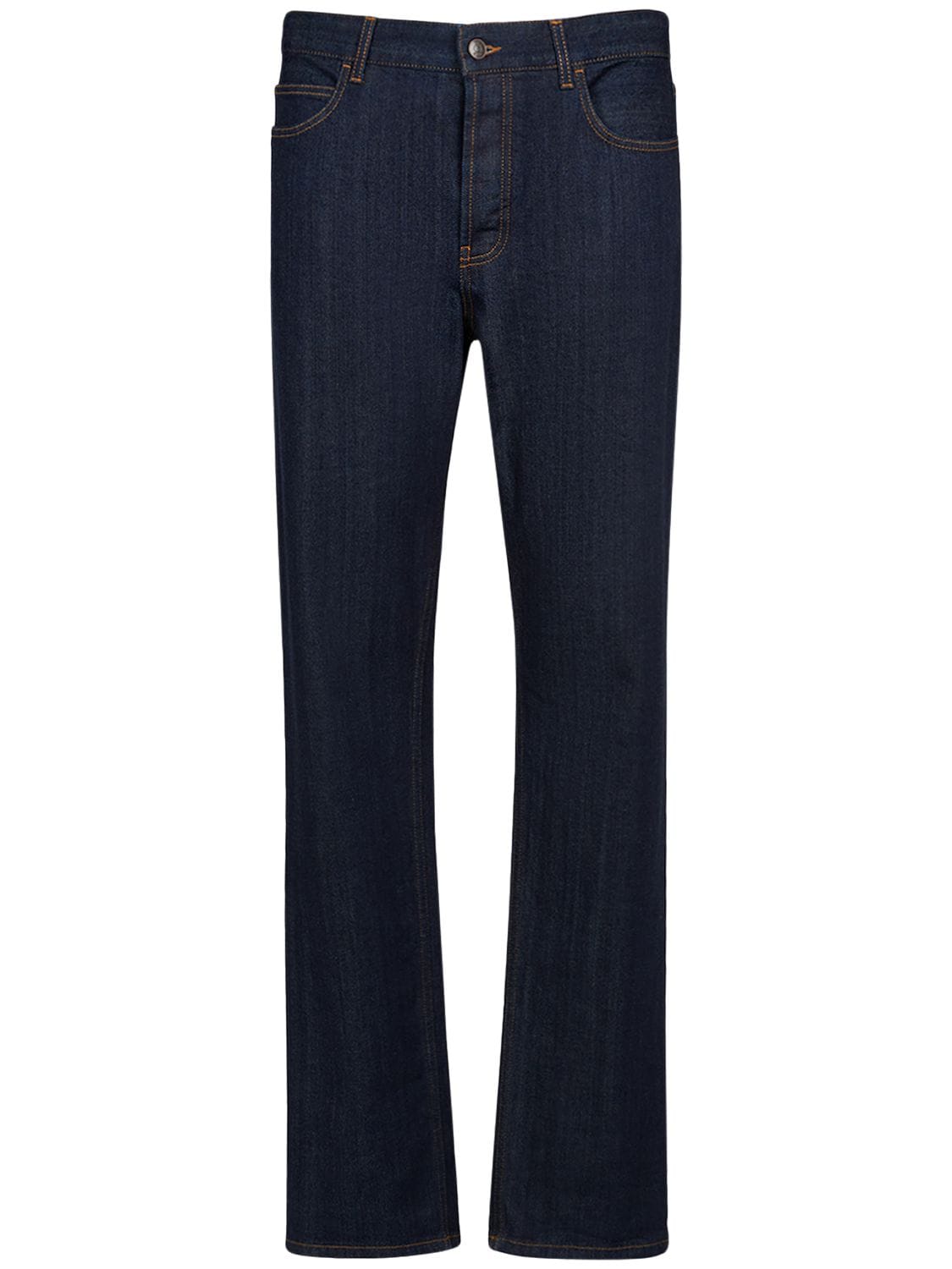 The Row Morton Cotton Denim Jeans In Indigo