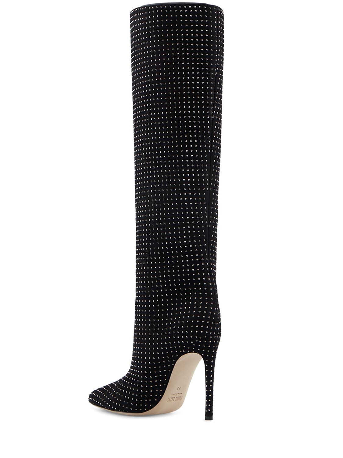 Shop Paris Texas 105mm Holly Stiletto Suede Boots In Black