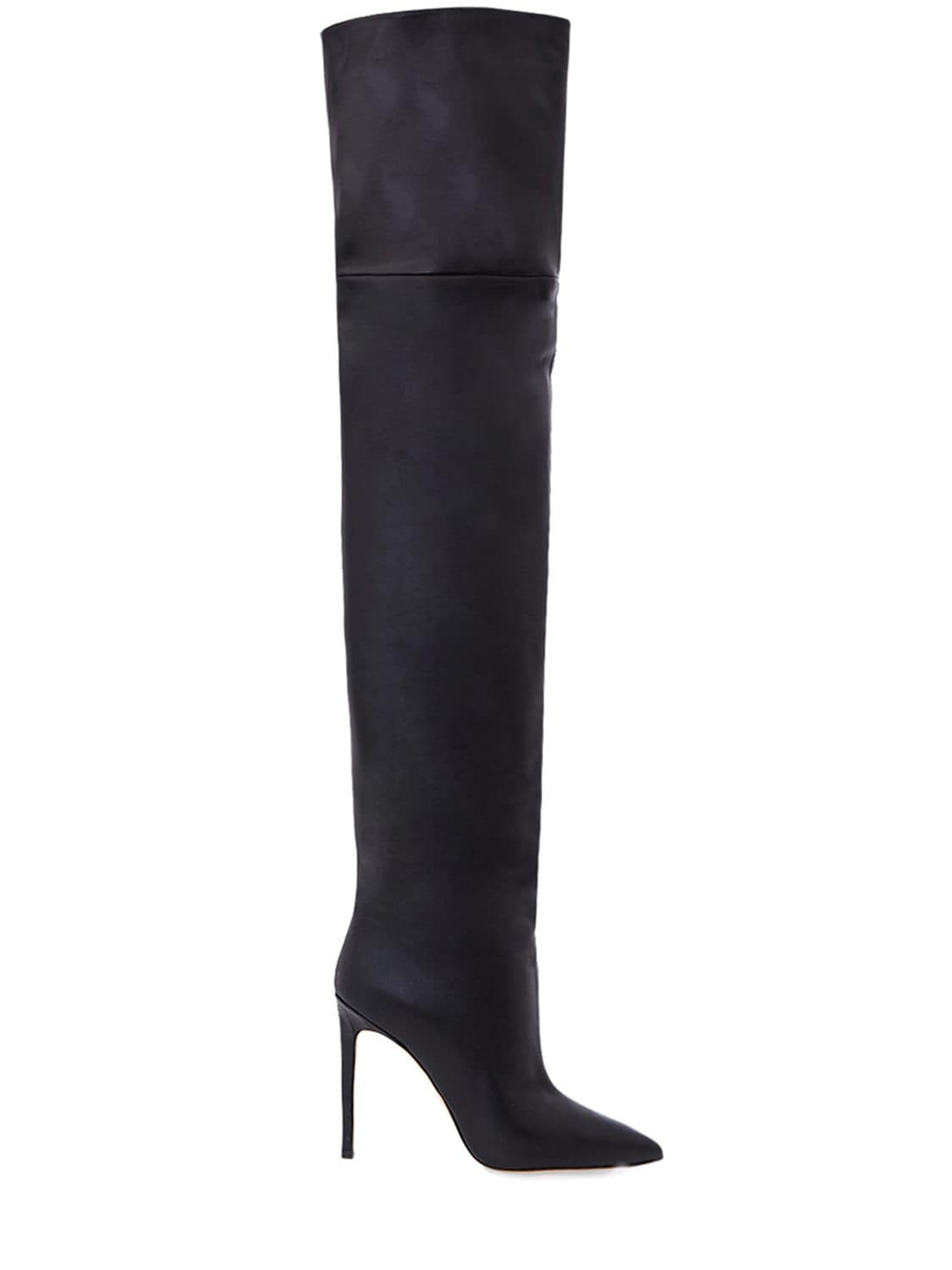 Paris Texas 105mm Leather Over-the-knee Boots In Black Wash