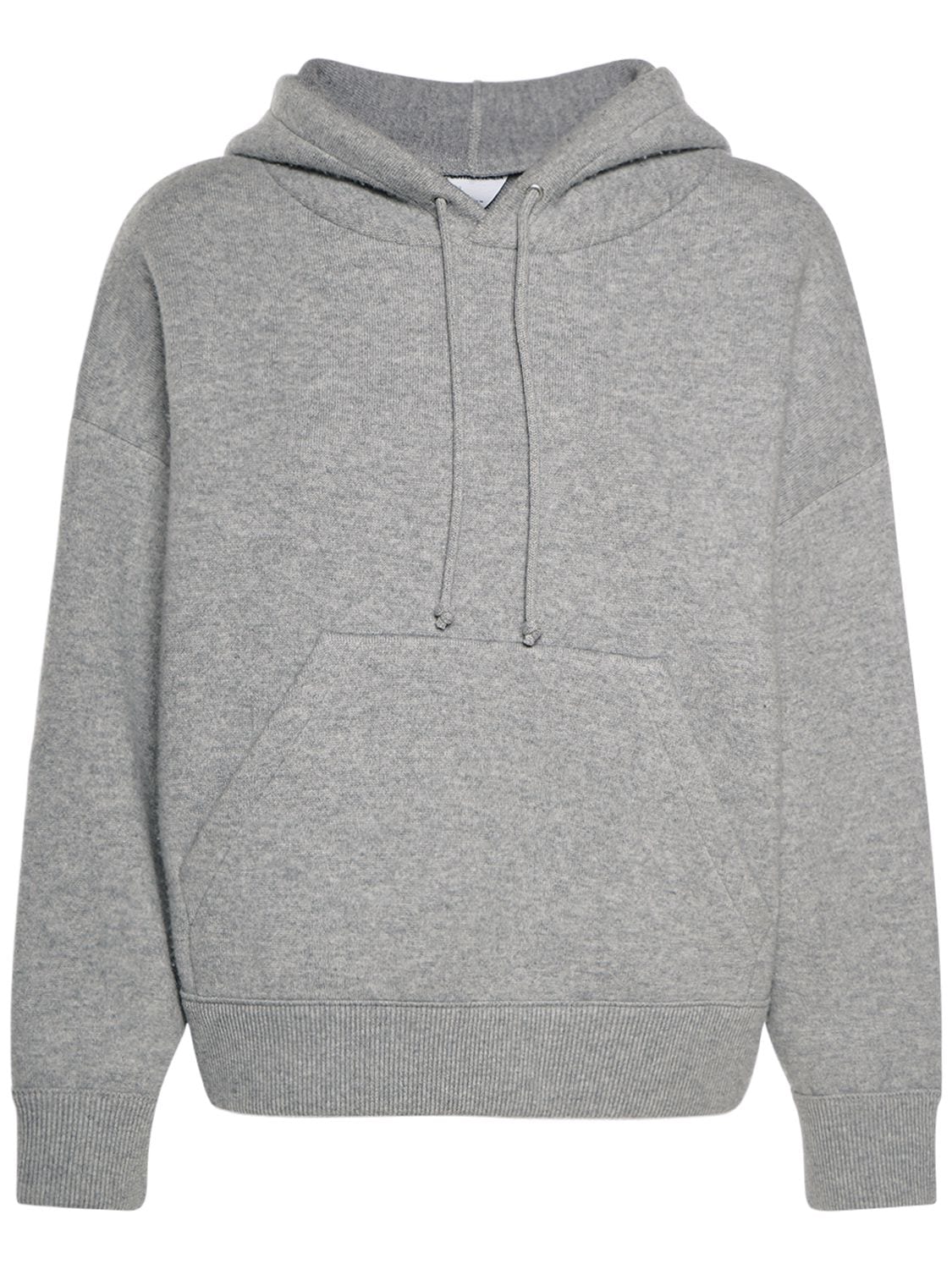 Relaxed Fit Cashmere Blend Hoodie – WOMEN > CLOTHING > SWEATSHIRTS