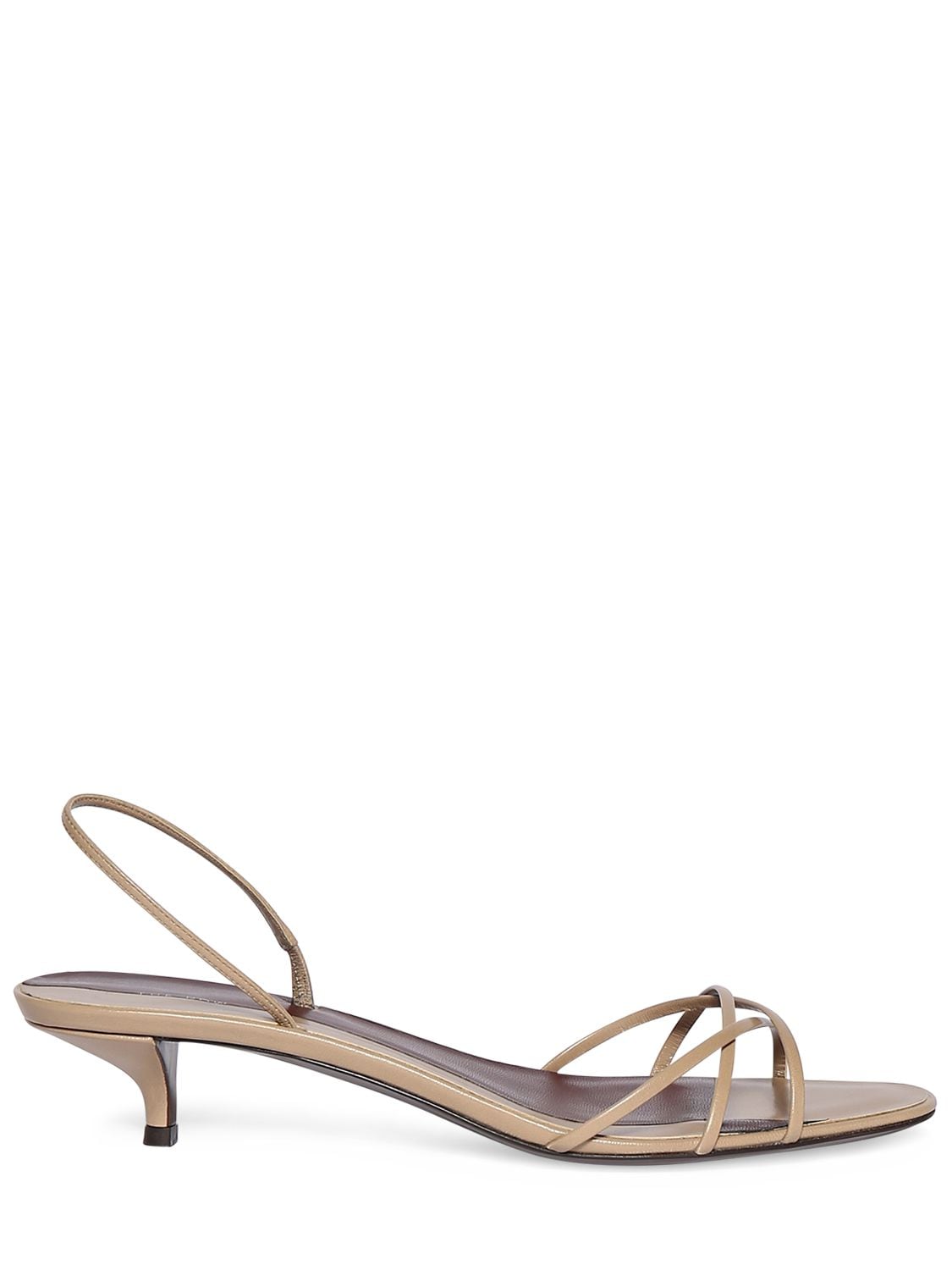 Shop The Row 35mm Harlow Leather Sandals In Beige