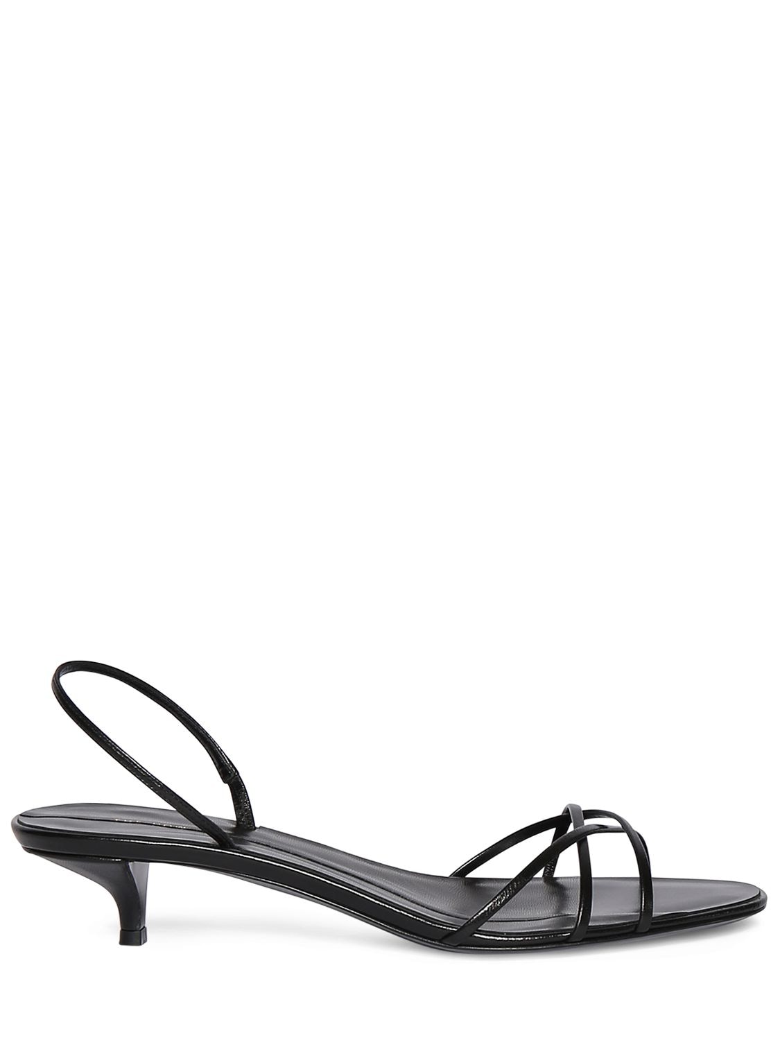 Shop The Row 35mm Harlow Leather Sandals In Black