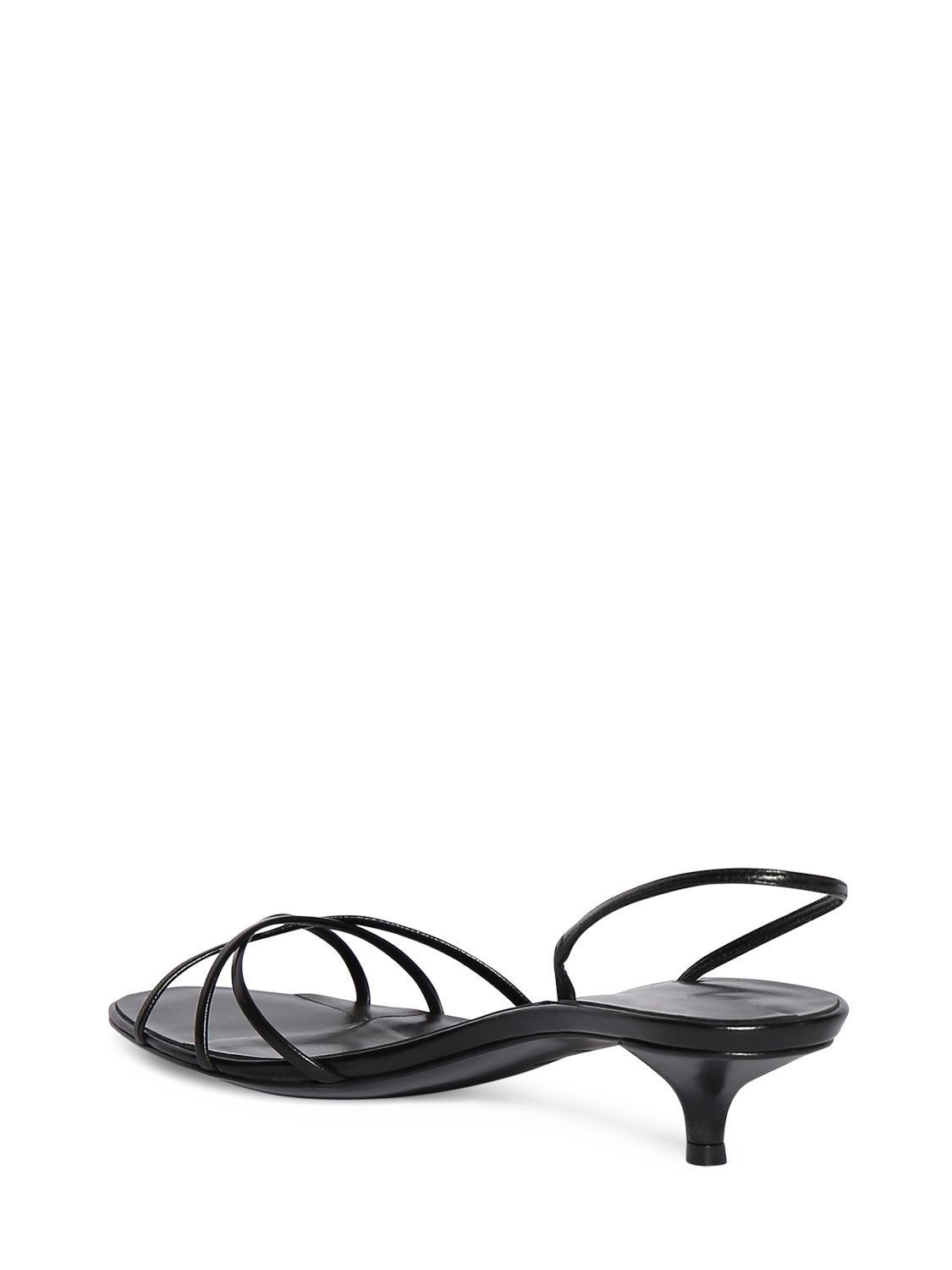 Shop The Row 35mm Harlow Leather Sandals In Black
