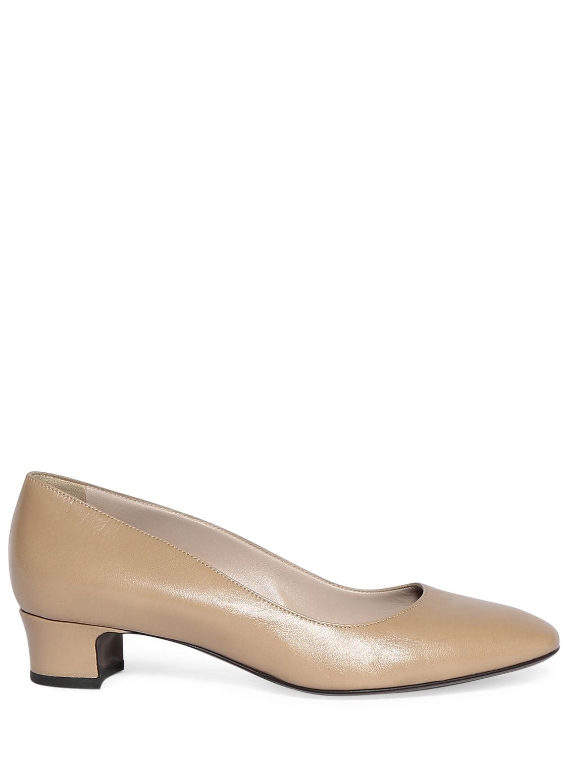 The Row 35mm Luisa Leather Pumps In Cream