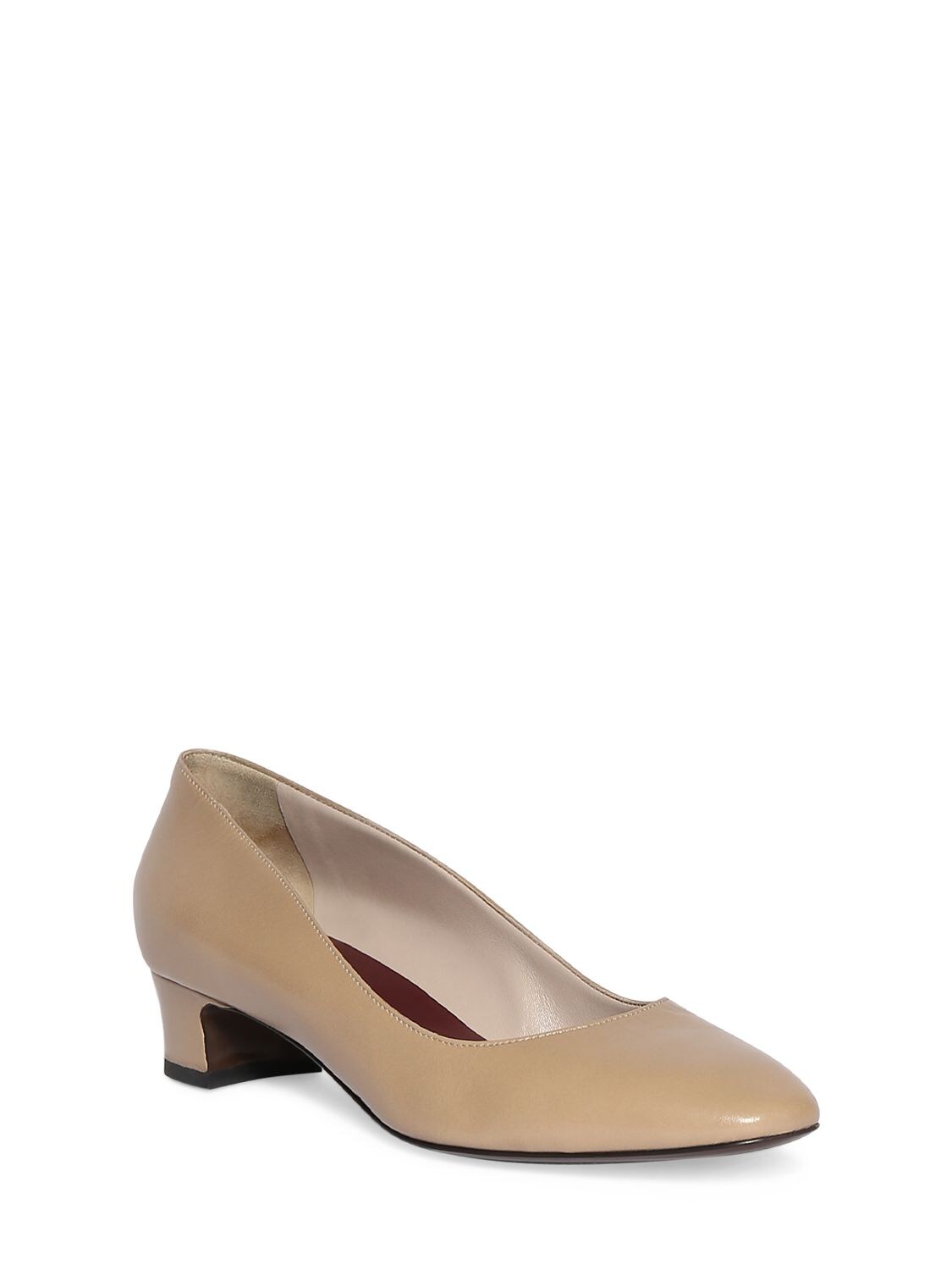 Shop The Row 35mm Luisa Leather Pumps In Cream
