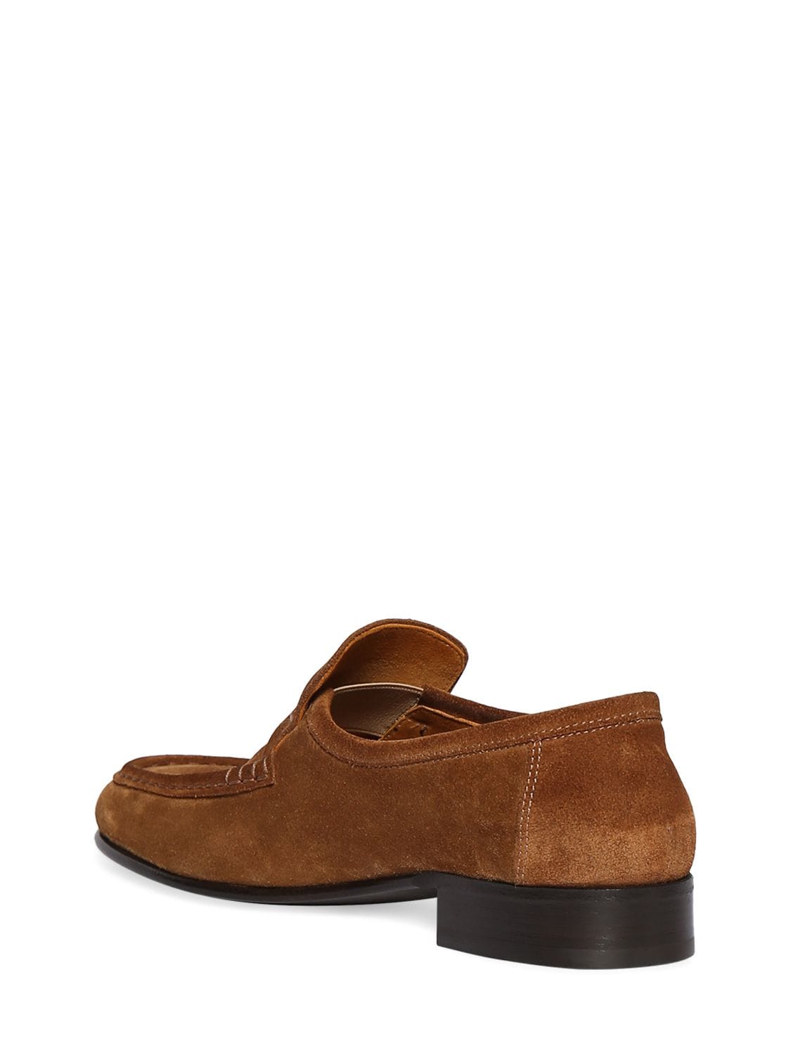 Shop The Row New Soft Suede Loafers In Tan