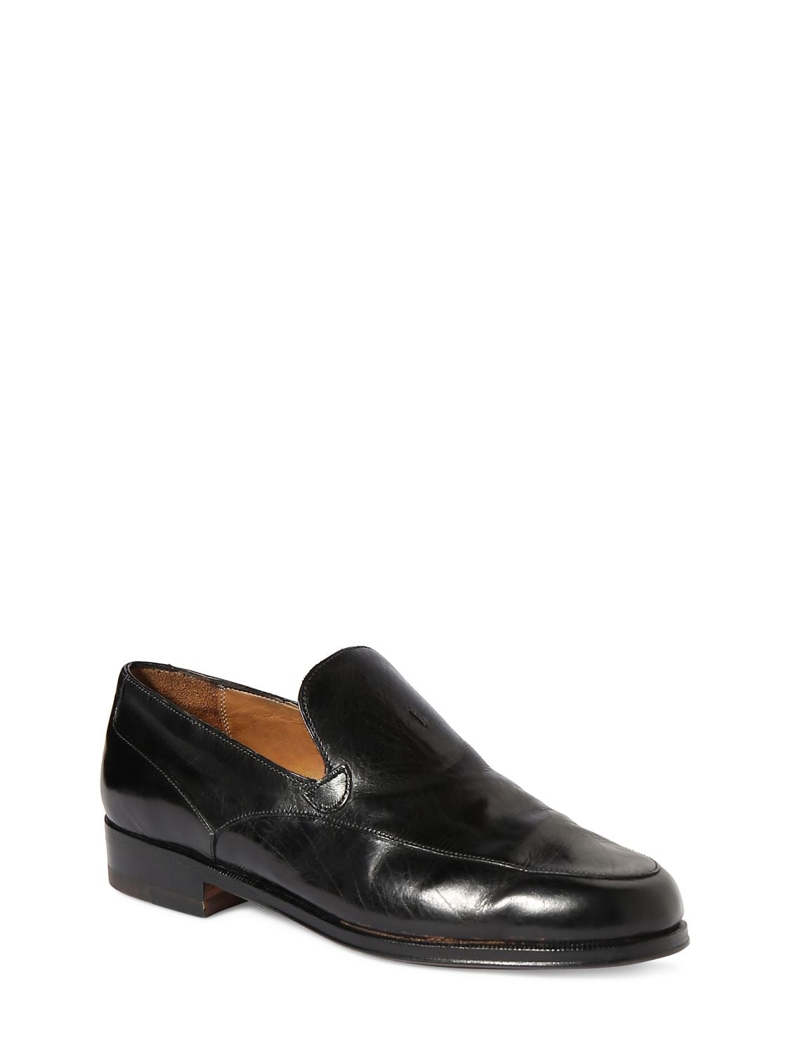 Shop The Row 20mm Enzo Leather Loafers In Black