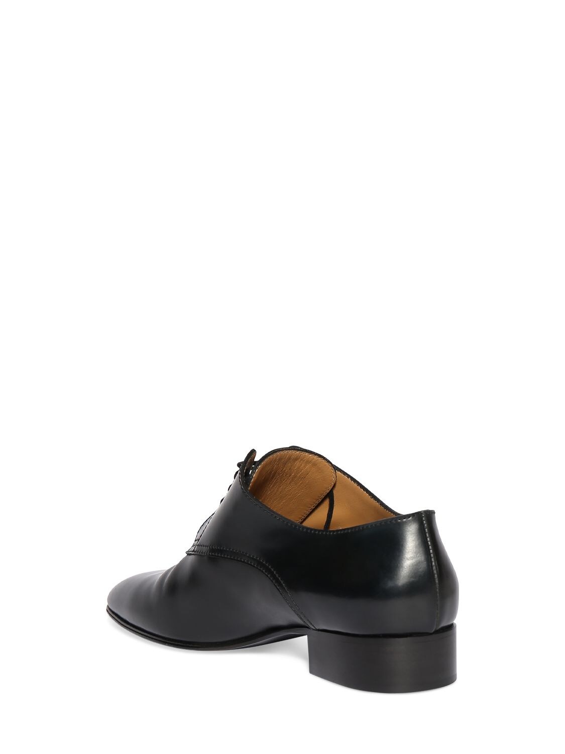 Shop The Row 20mm Kay Leather Lace-up Shoes In Black