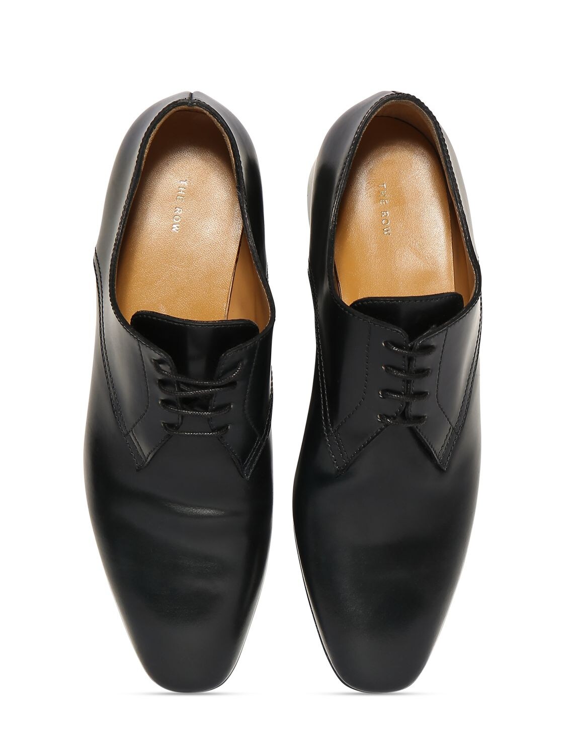 Shop The Row 20mm Kay Leather Lace-up Shoes In Black