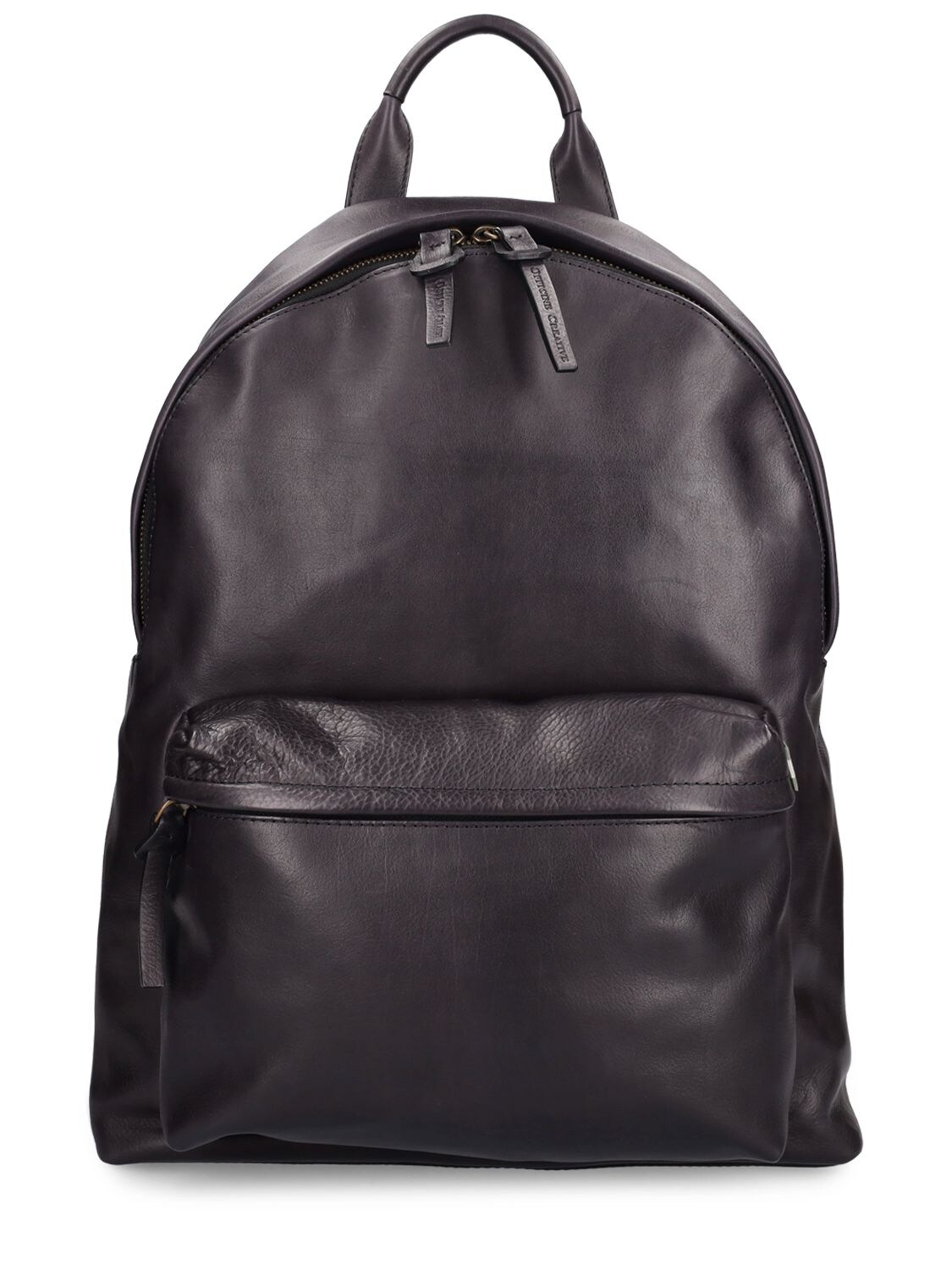 OFFICINE CREATIVE Zipped Leather Backpack | Smart Closet
