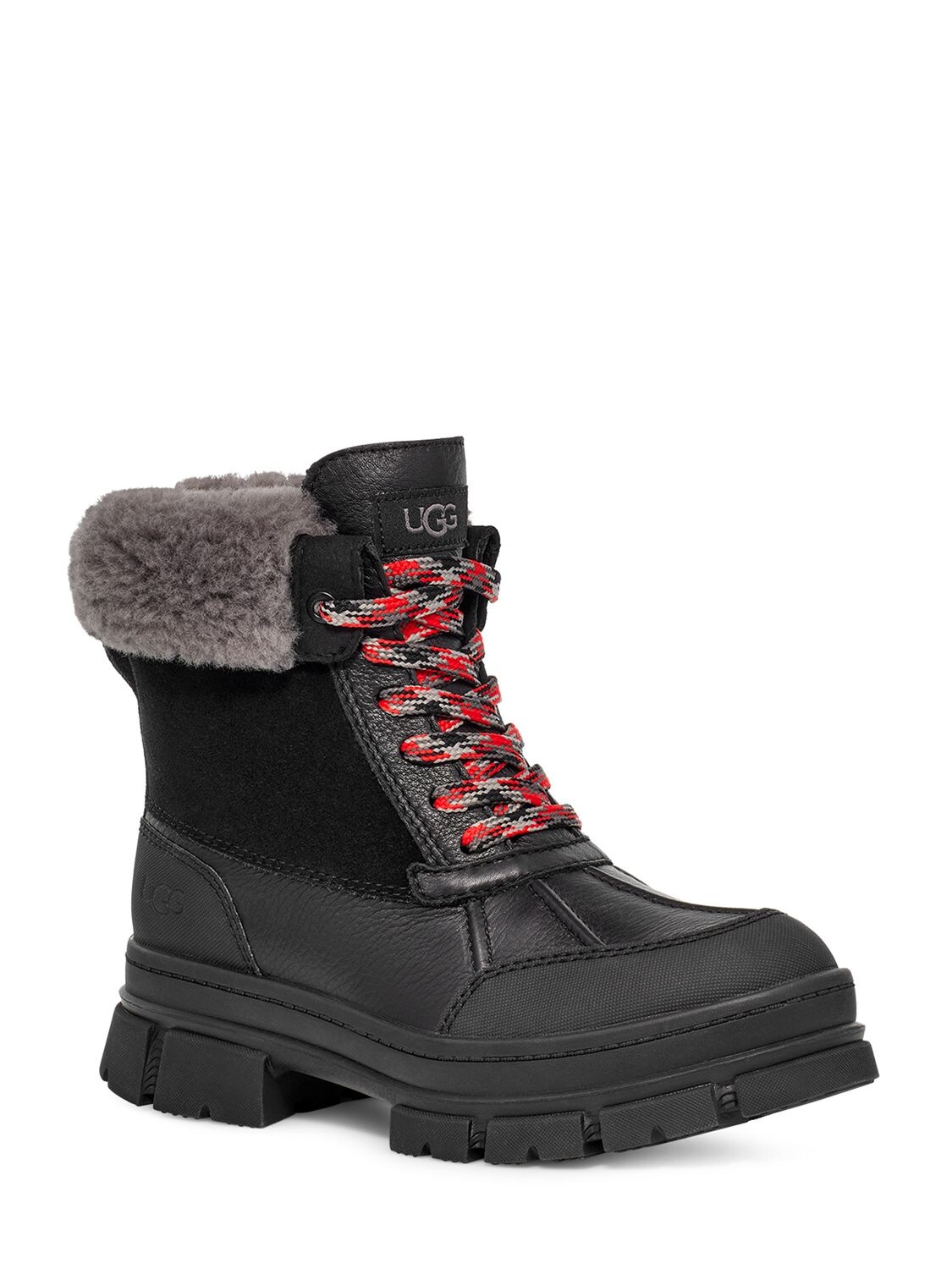 Shop Ugg 25mm Ashton Addie Hiking Boots In Black
