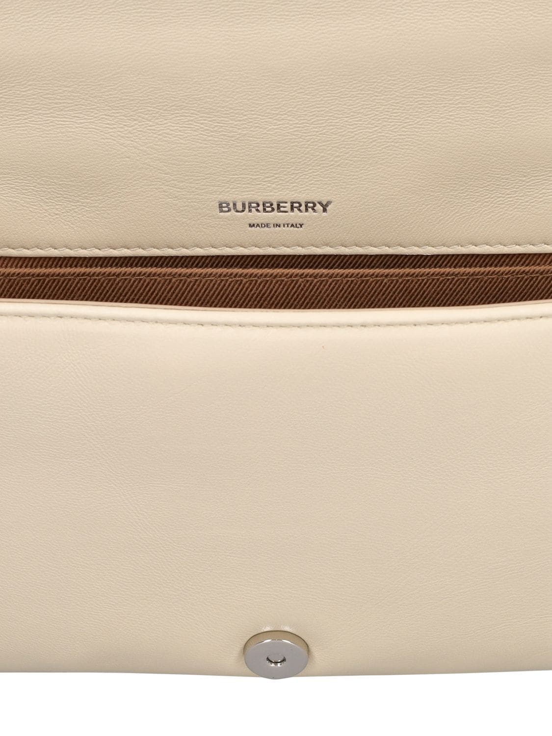 Shop Burberry Small Lola Leather Shoulder Bag In Pale Vanilla