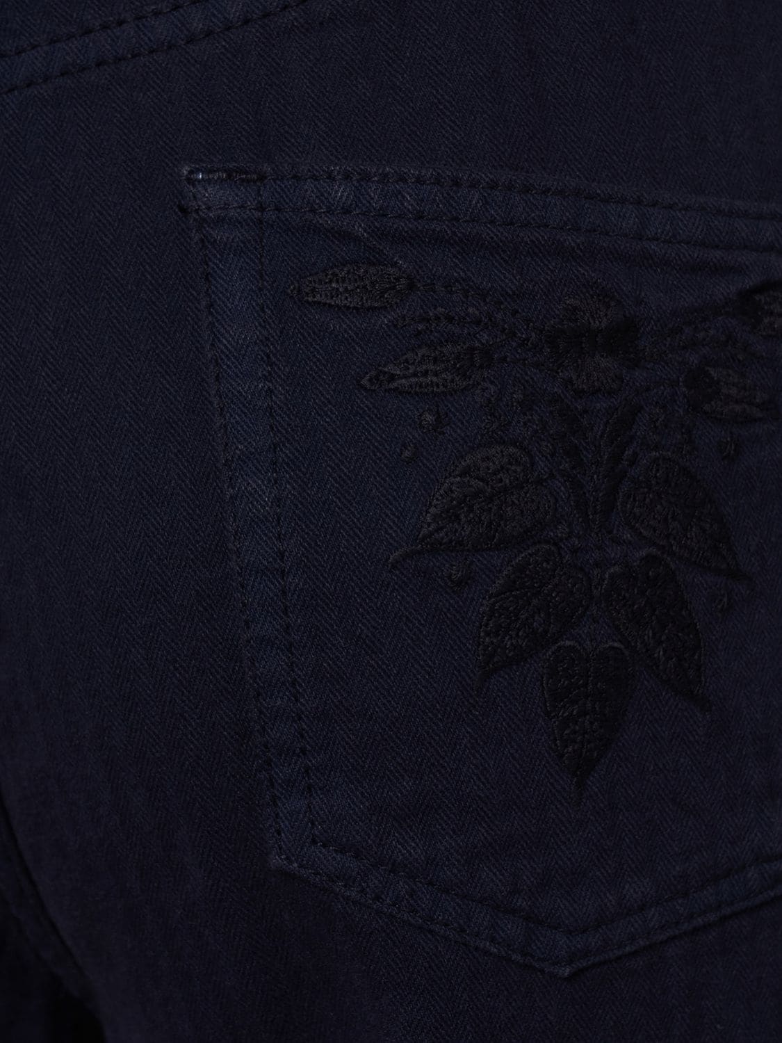 Shop Etro High Rise Flared Denim Jeans In Dark Blue