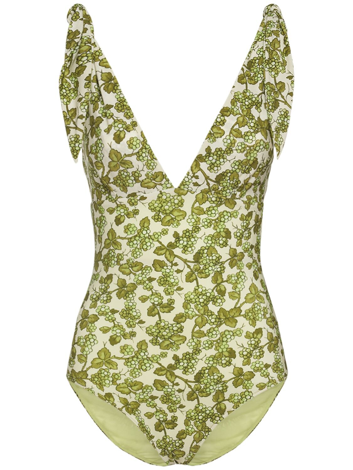 Etro Printed Lycra One Piece Swimsuit In Multi,green