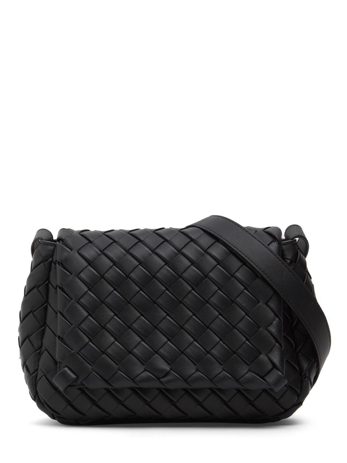 Bottega Veneta Small Shoulder Bag Cobble Messenger In Black