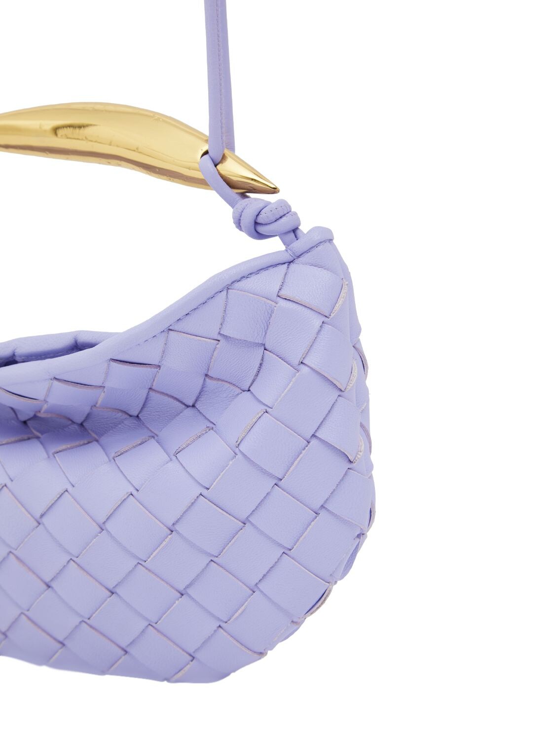 Shop Bottega Veneta Mini Sardine Leather Crossbody Bag In Amethyst