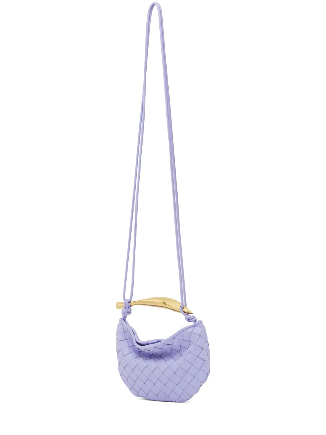 Shop Bottega Veneta Mini Sardine Leather Crossbody Bag In Amethyst