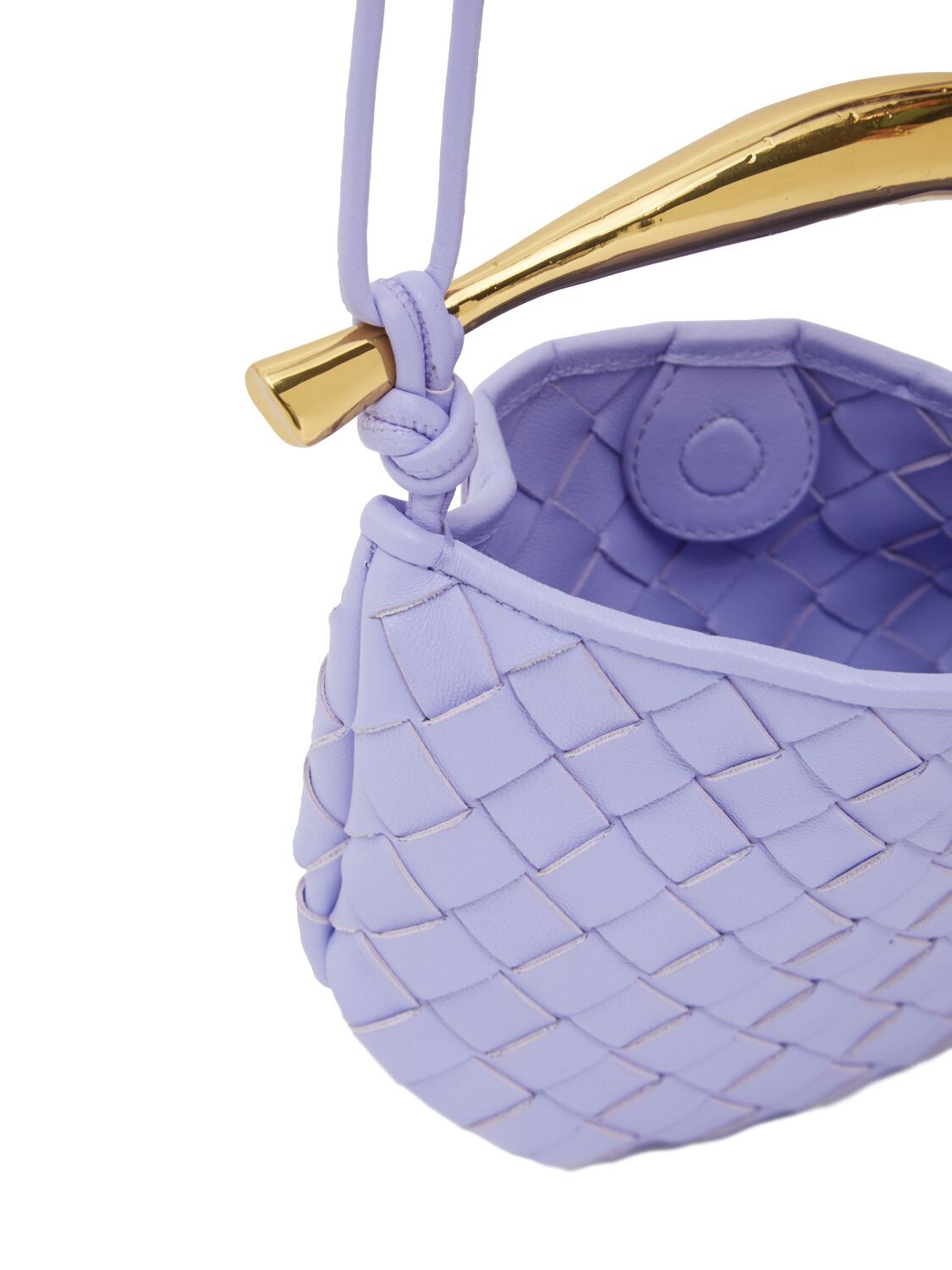 Shop Bottega Veneta Mini Sardine Leather Crossbody Bag In Amethyst